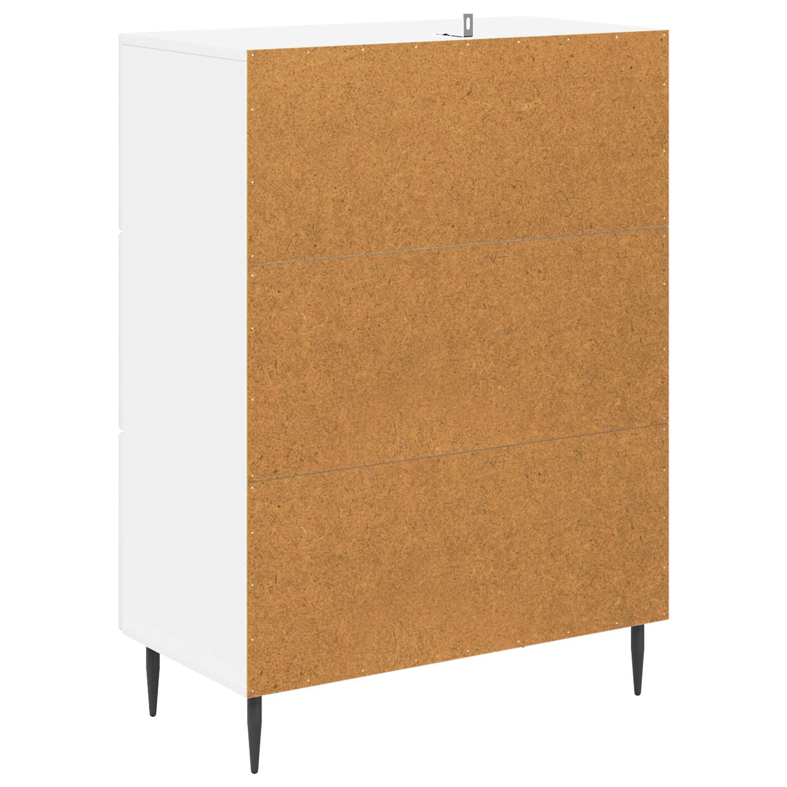 Ormar s ladicama Bijela visokog sjaja 66 x 34,5 x 89,5 cm