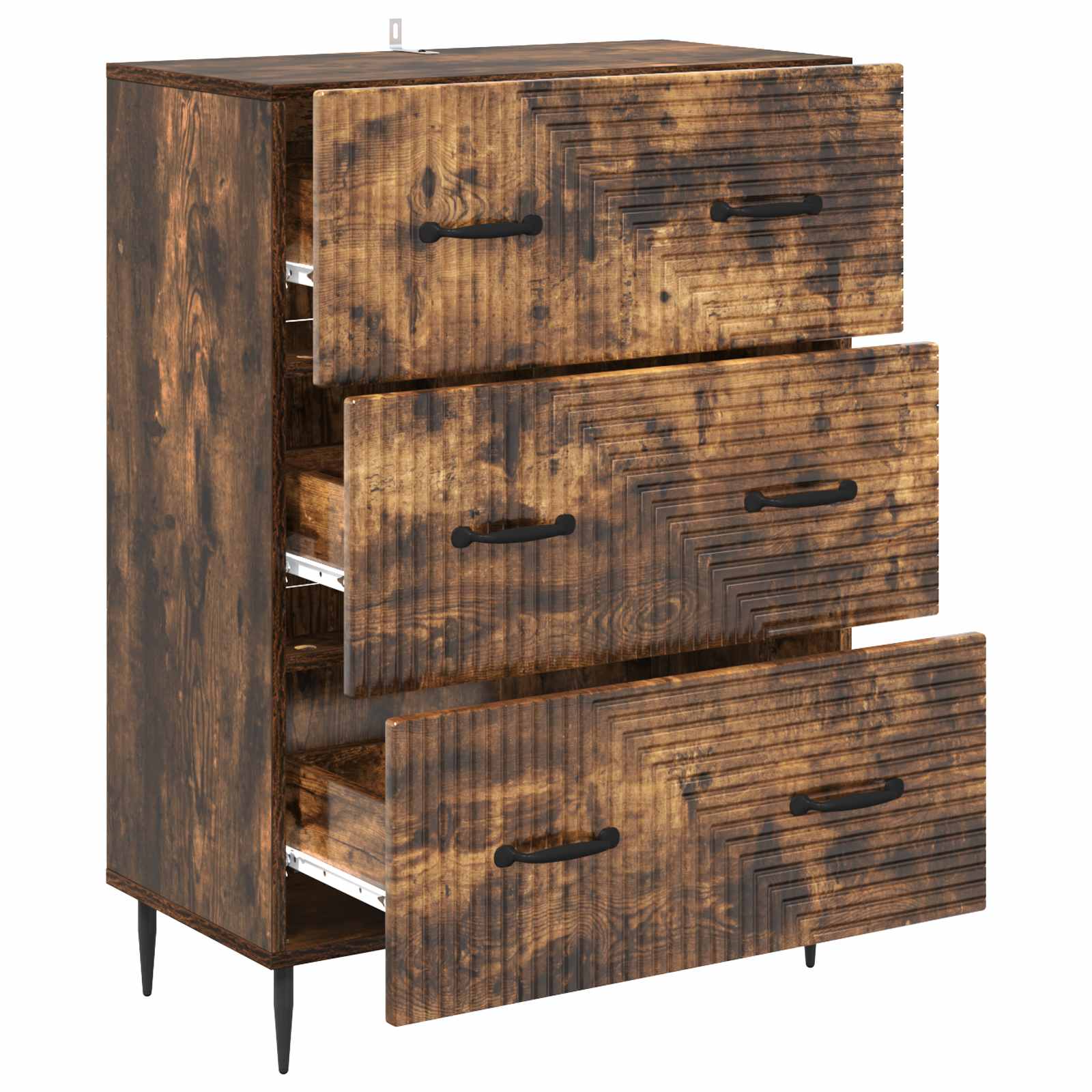 Ormar s ladicama Dimljeni hrast 66 x 34,5 x 89,5 cm