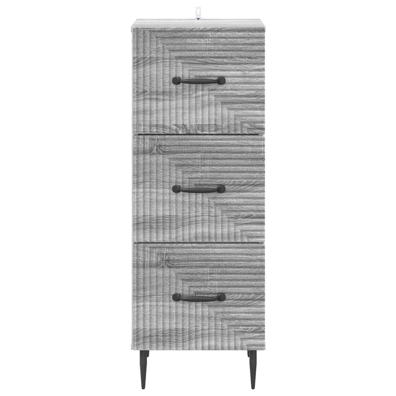 Ormar s ladicama Siva sonoma 33 x 34,5 x 89,5 cm