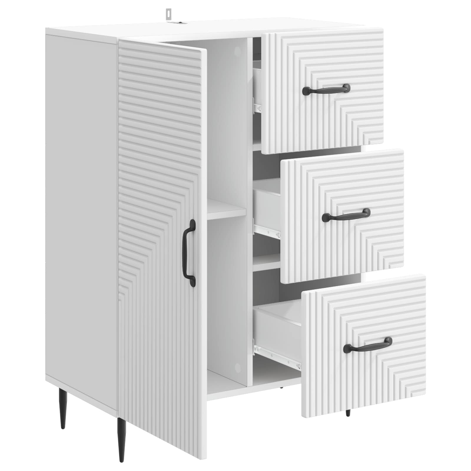 Kreveta s ladicama Bijela 66 x 34,5 x 89,5 cm Konstruirano drvo