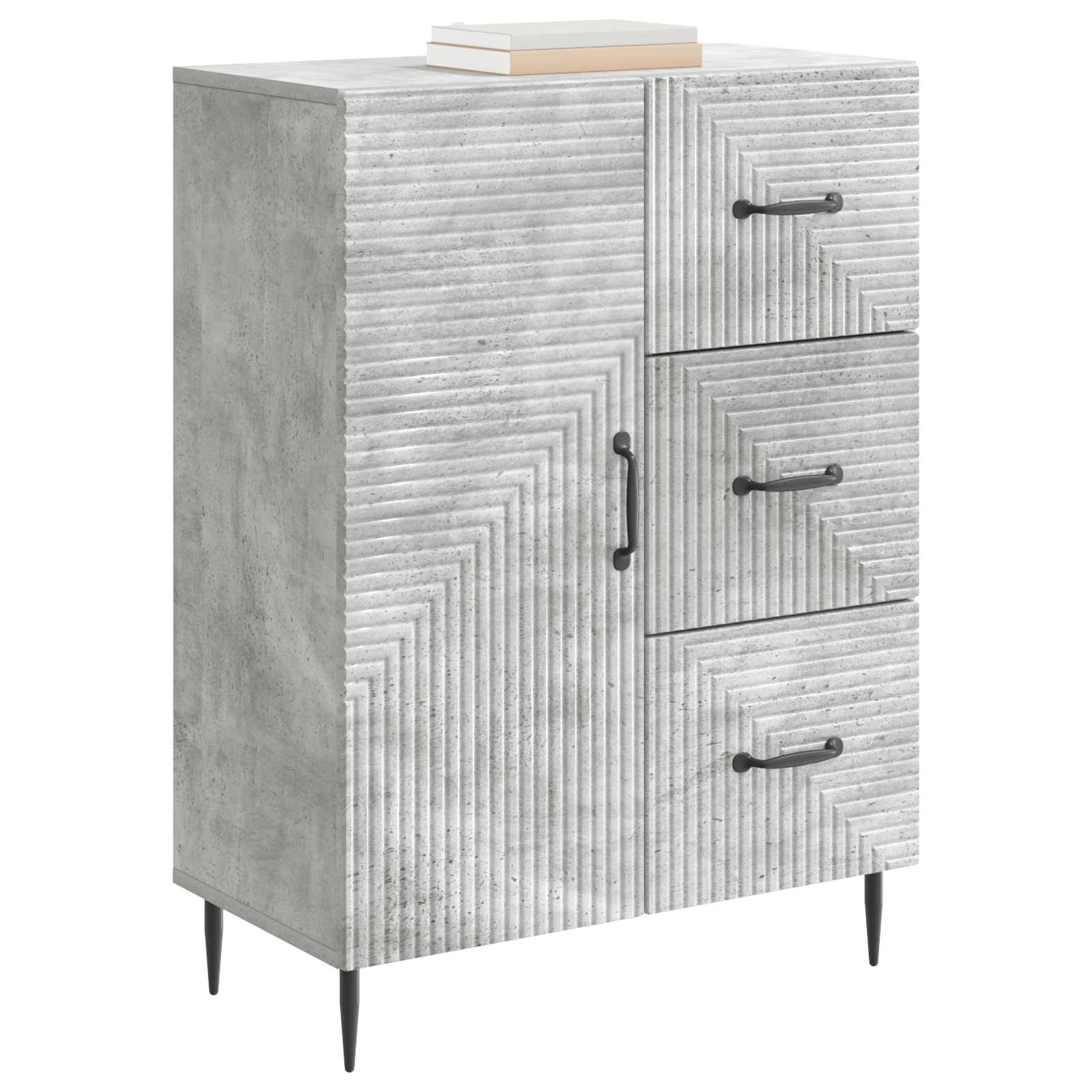 Kreveta Betonska siva 66 x 34,5 x 89,5 cm Konstruirano drvo