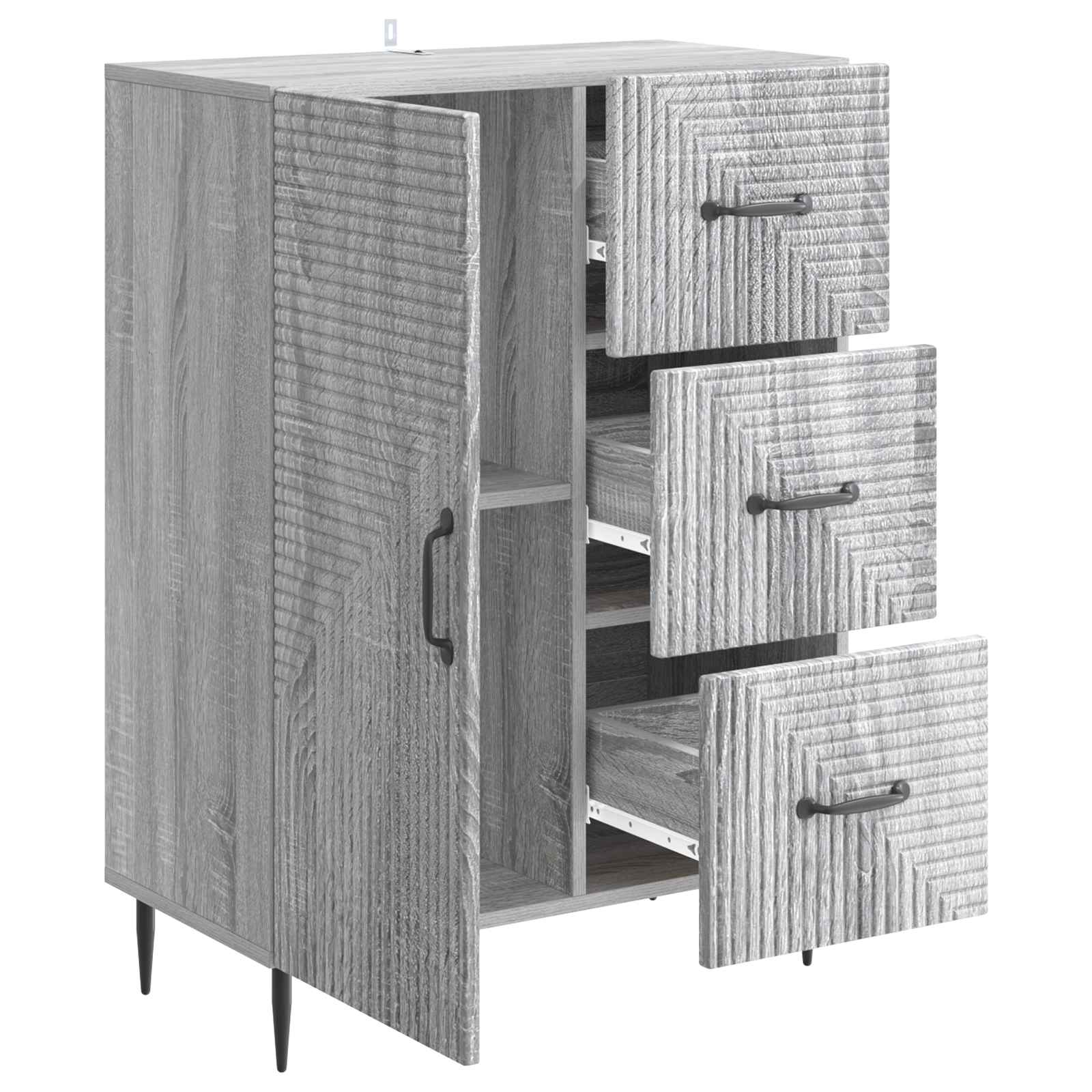 Kreveta Siva sonoma 66 x 34,5 x 89,5 cm Konstruirano drvo