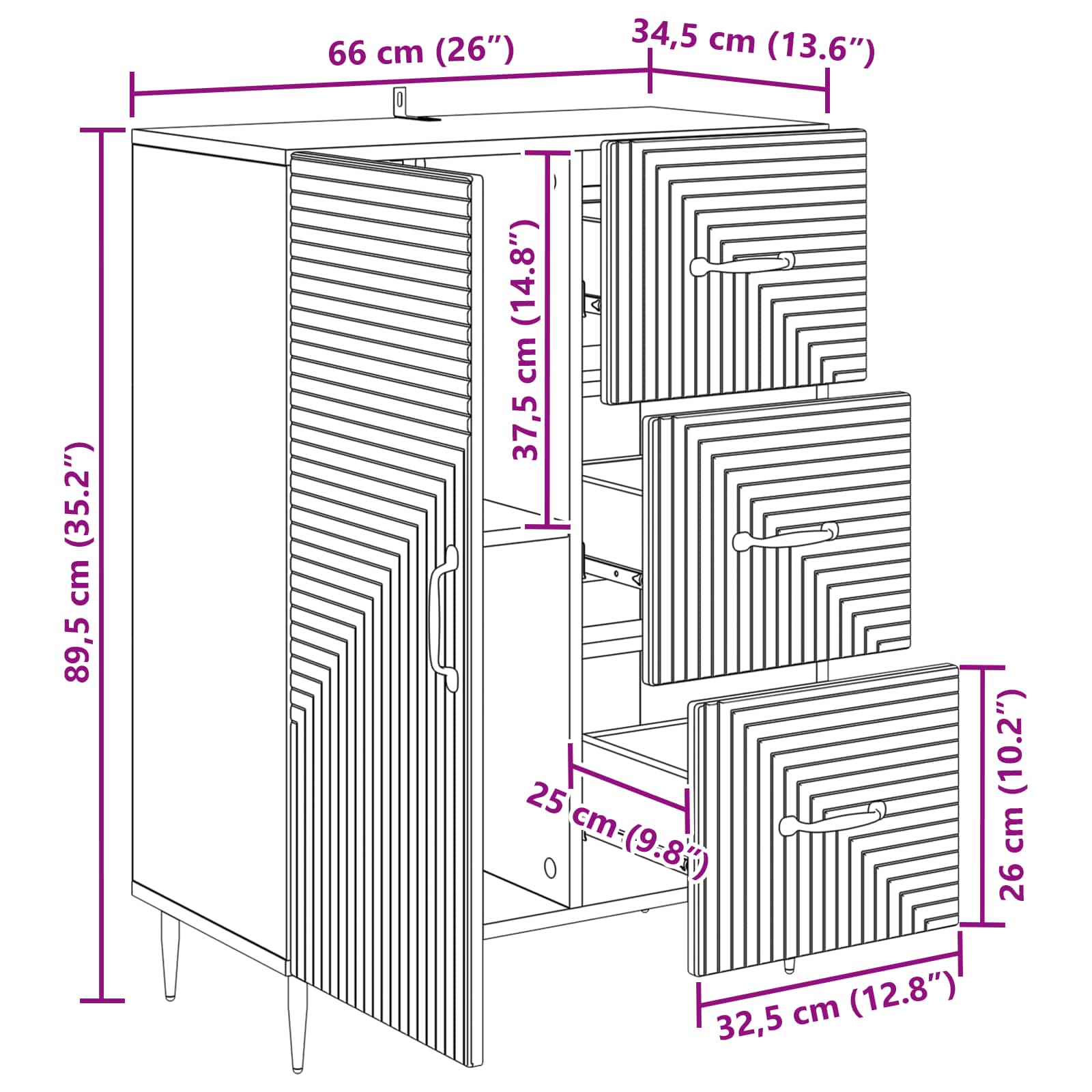Kreveta Staro drvo 66 x 34,5 x 89,5 cm Konstruirano drvo