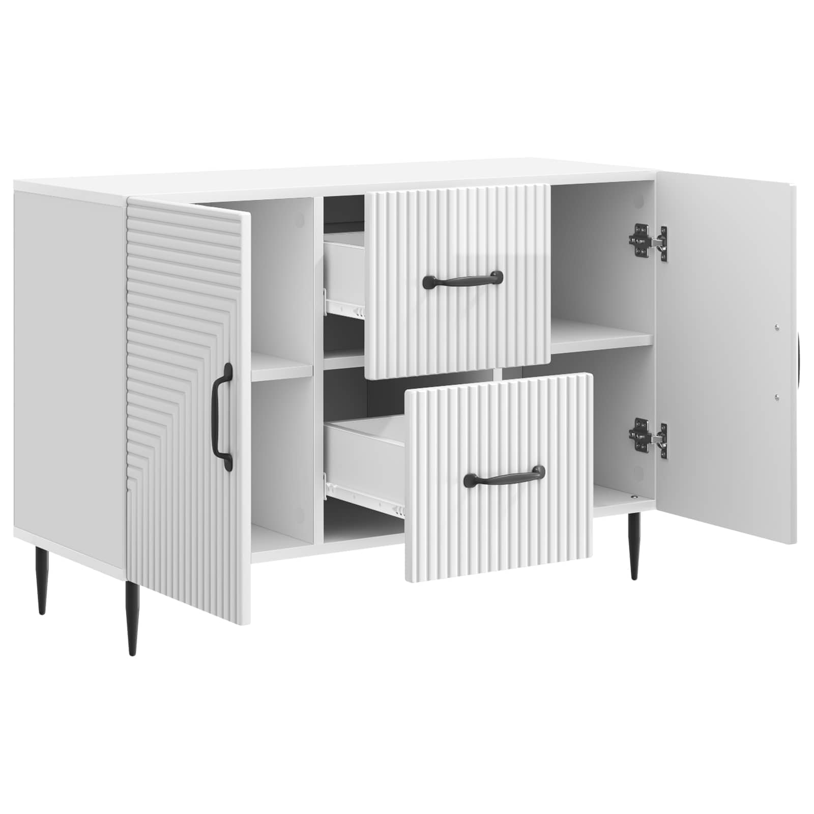 Kreveta s ladicama Bijela visokog sjaja 89 x 34,5 x 60 cm