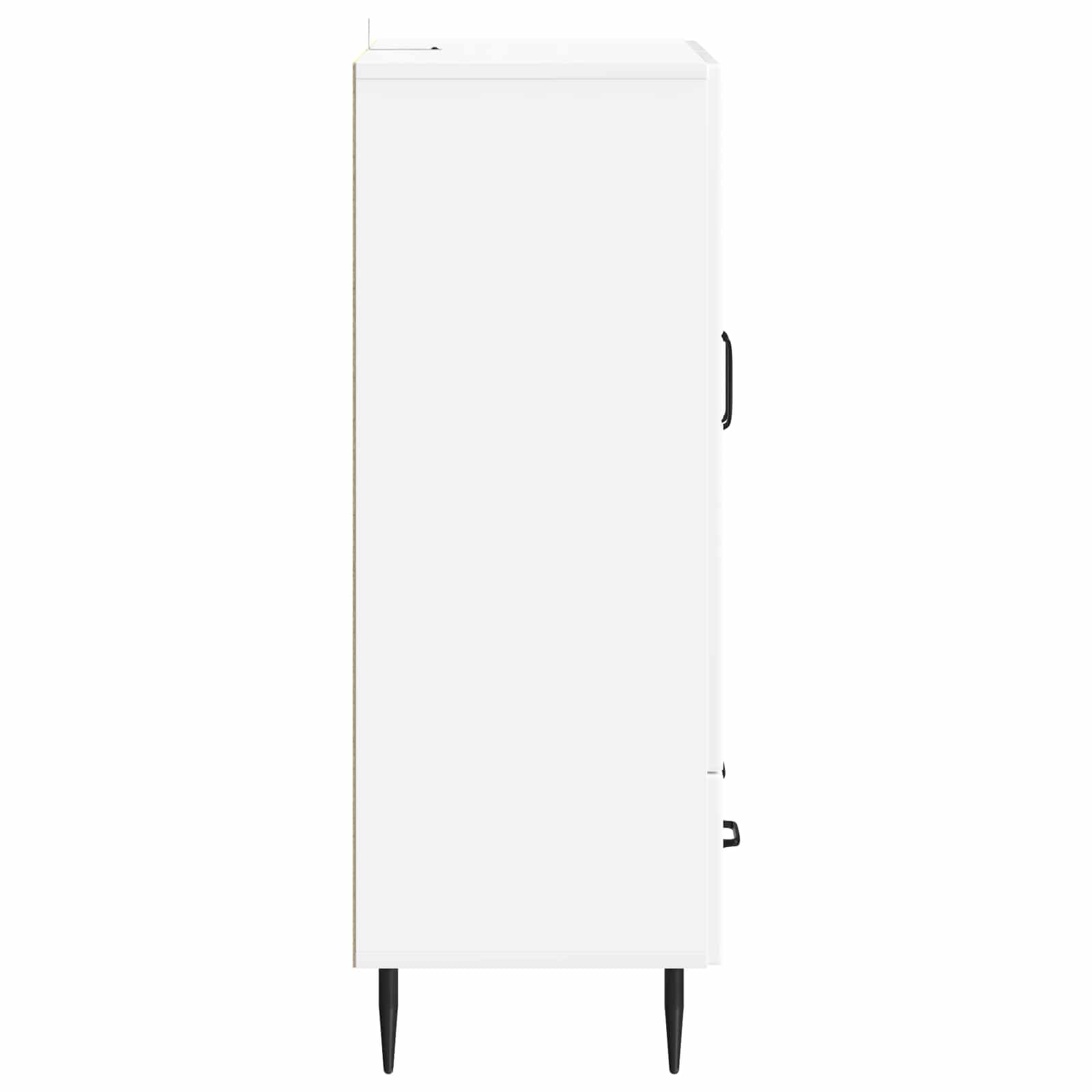 Kreveta s ladicama Bijela visokog sjaja 66 x 34,5 x 95 cm