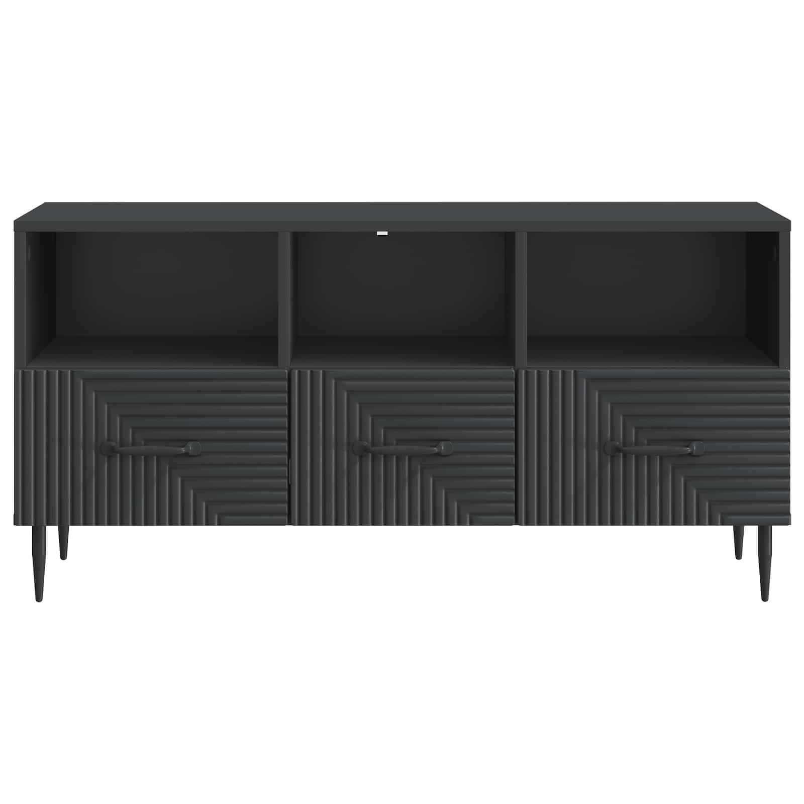 TV ormar s ladicama Crna 102 x 34,5 x 50 cm Konstruirano drvo