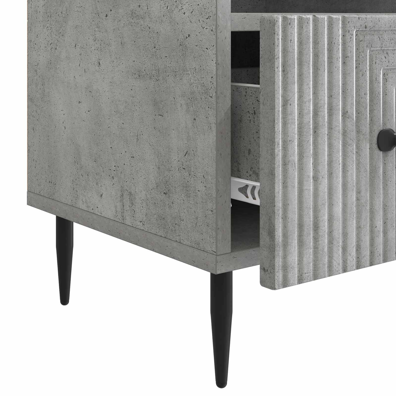 TV ormar Betonska siva 102 x 34,5 x 50 cm Konstruirano drvo