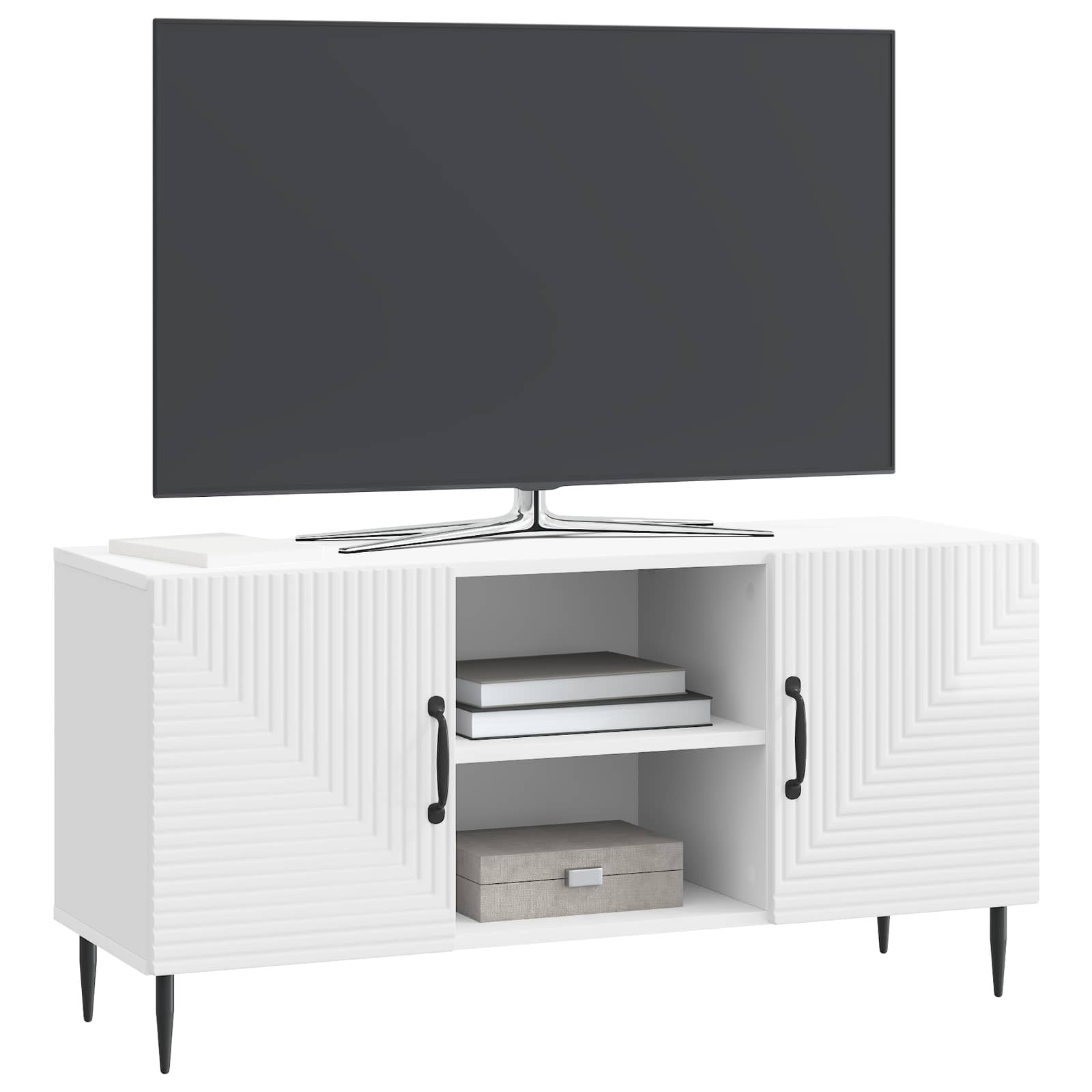 TV ormar Bijela visokog sjaja 102 x 34,5 x 50 cm