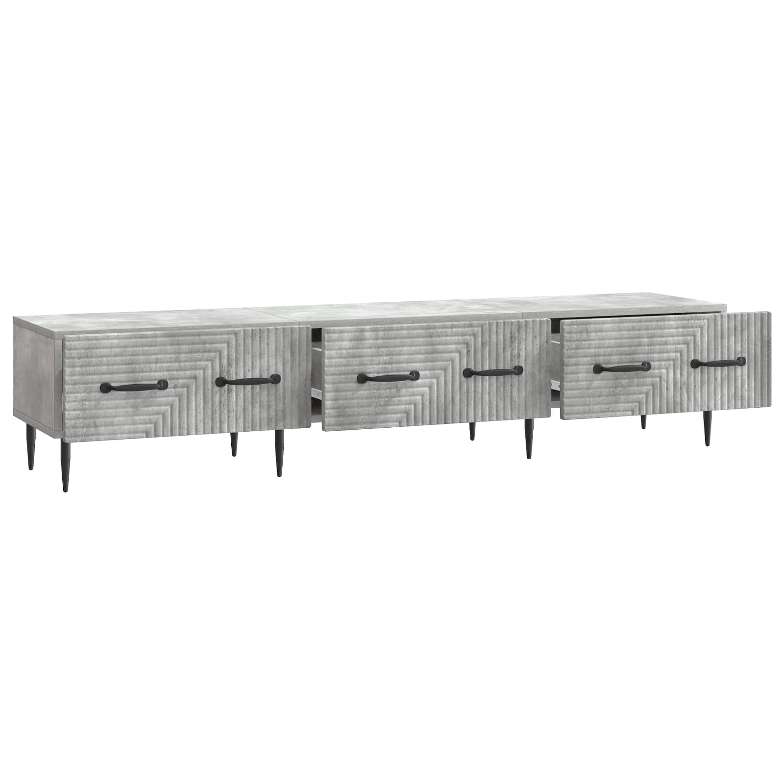 TV ormar Betonska siva 147 x 34,5 x 30 cm Konstruirano drvo