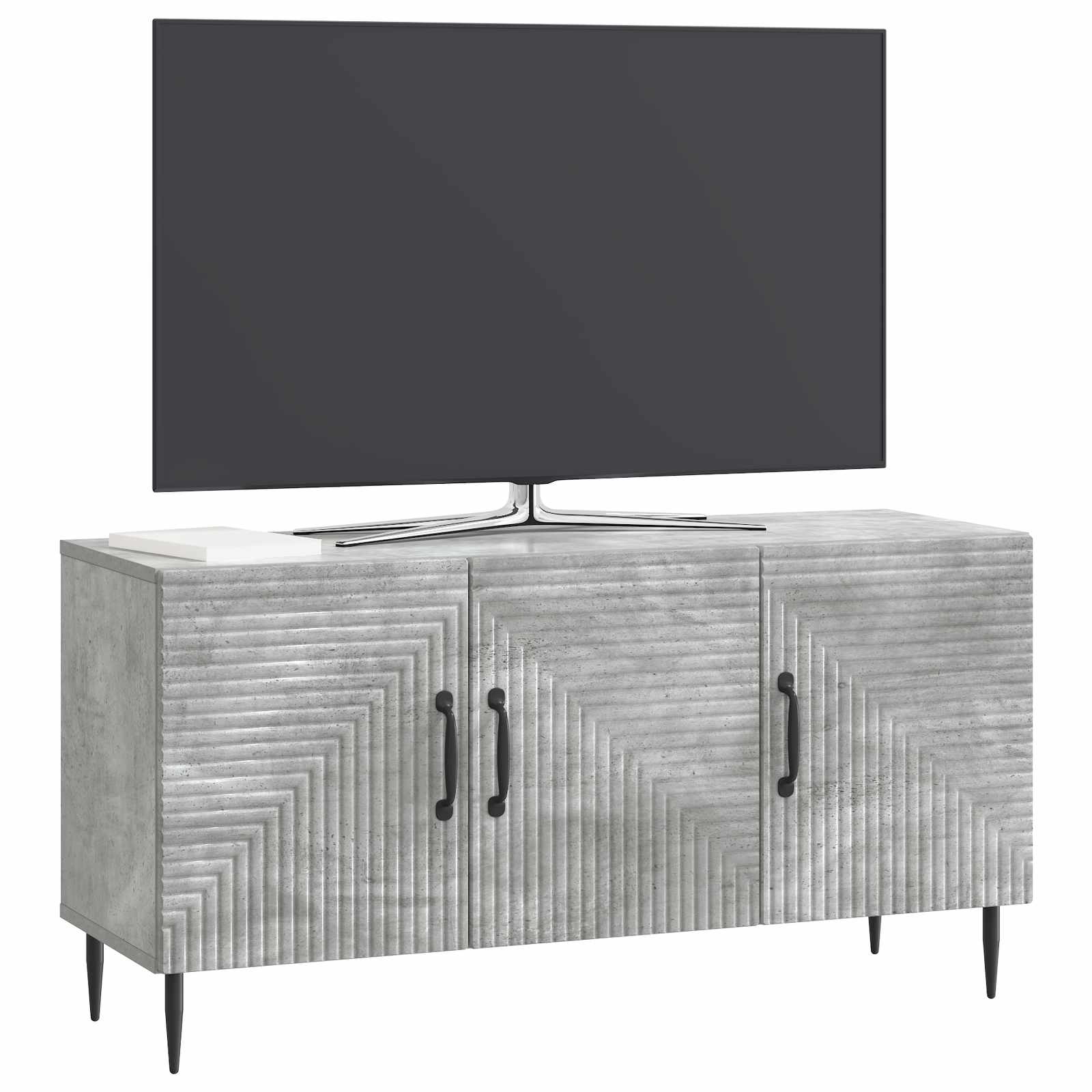 TV ormar Betonska siva 99 x 34,5 x 50 cm Konstruirano drvo