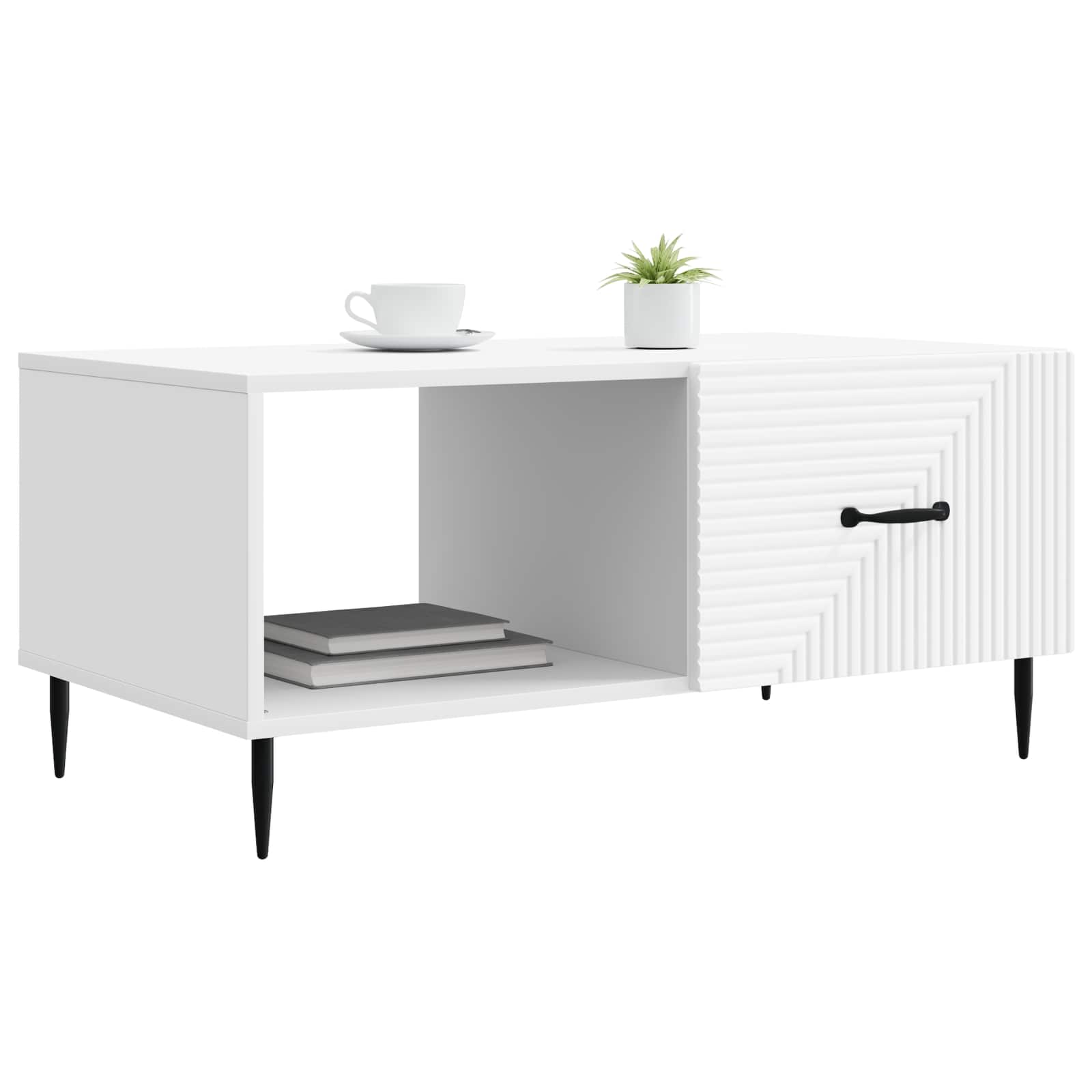 Kava Stol Bijela 90 x 50 x 40 cm Konstruirano drvo
