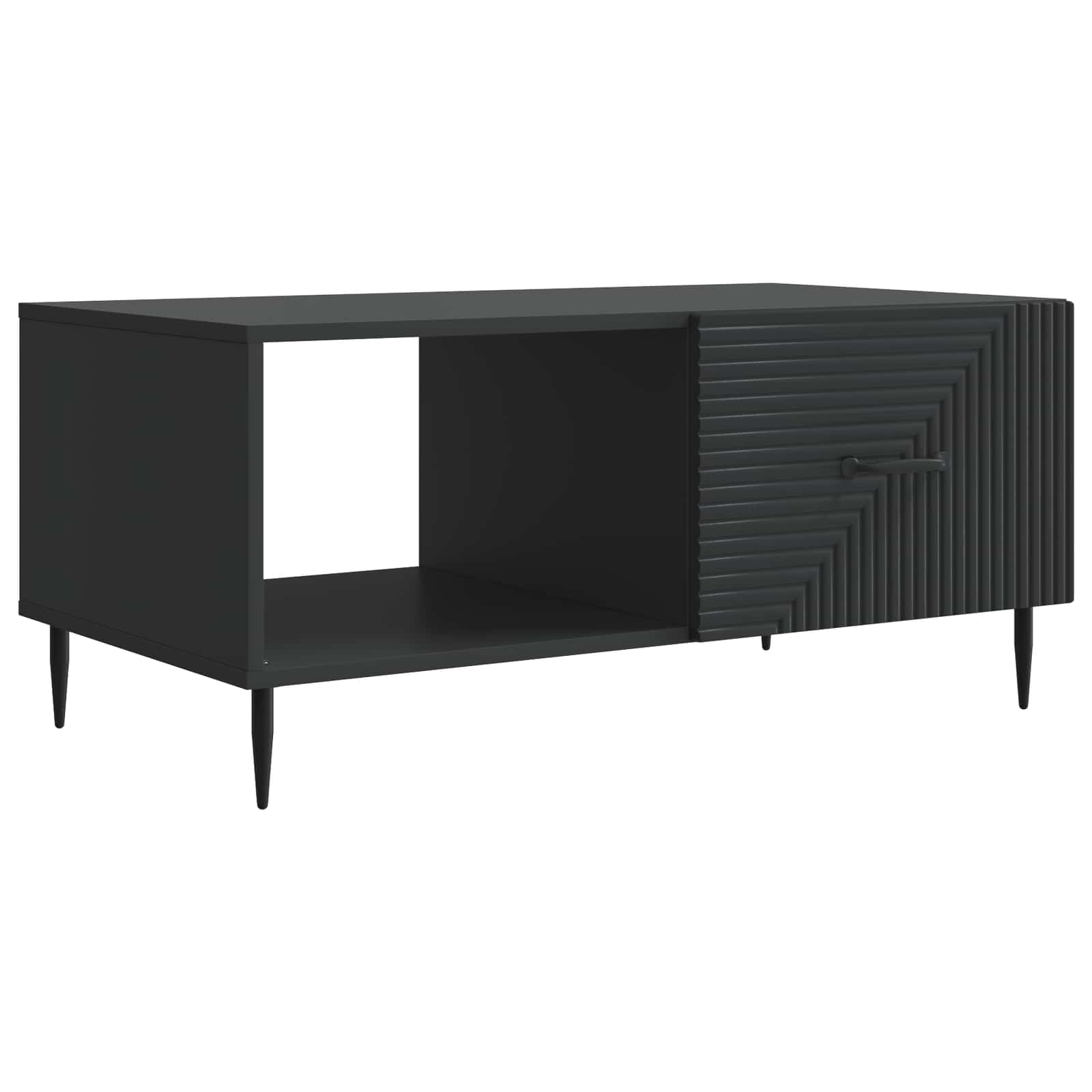 Kava Stol Crna 90 x 50 x 40 cm Konstruirano drvo