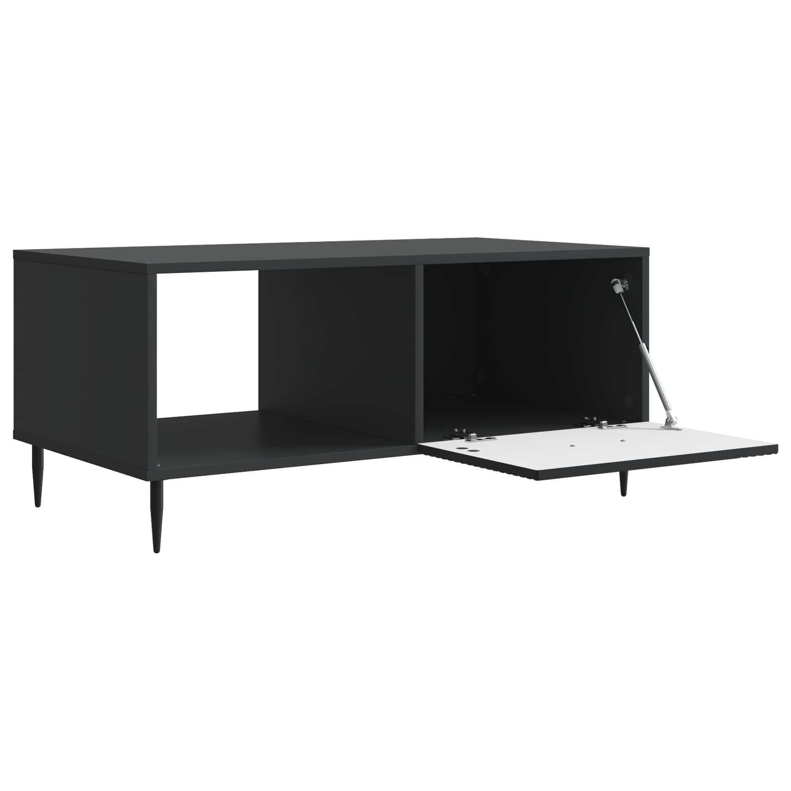 Kava Stol Crna 90 x 50 x 40 cm Konstruirano drvo