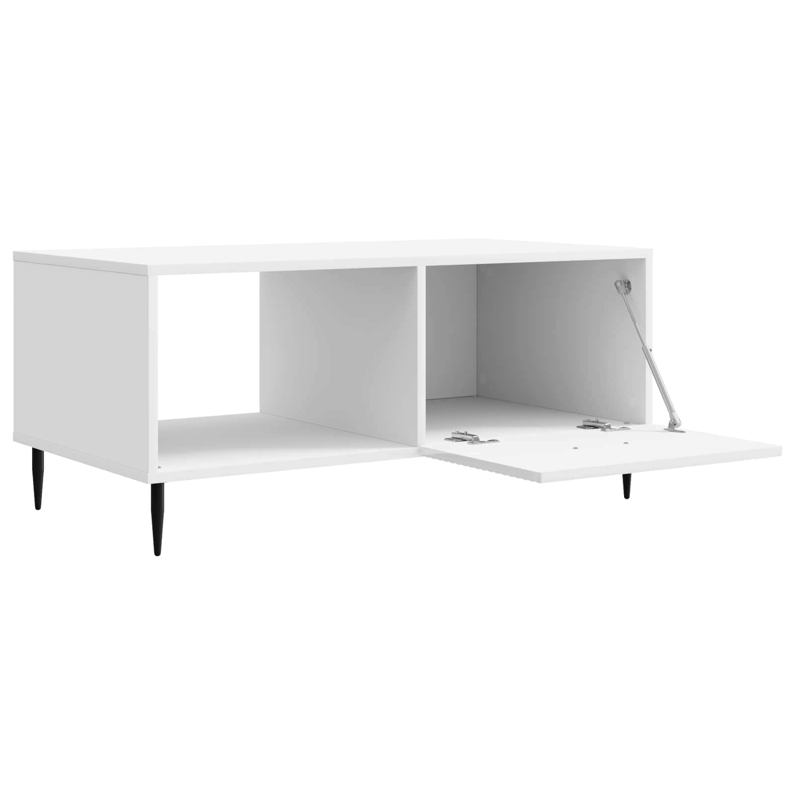 Kava Stol Bijela visokog sjaja 90 x 50 x 40 cm