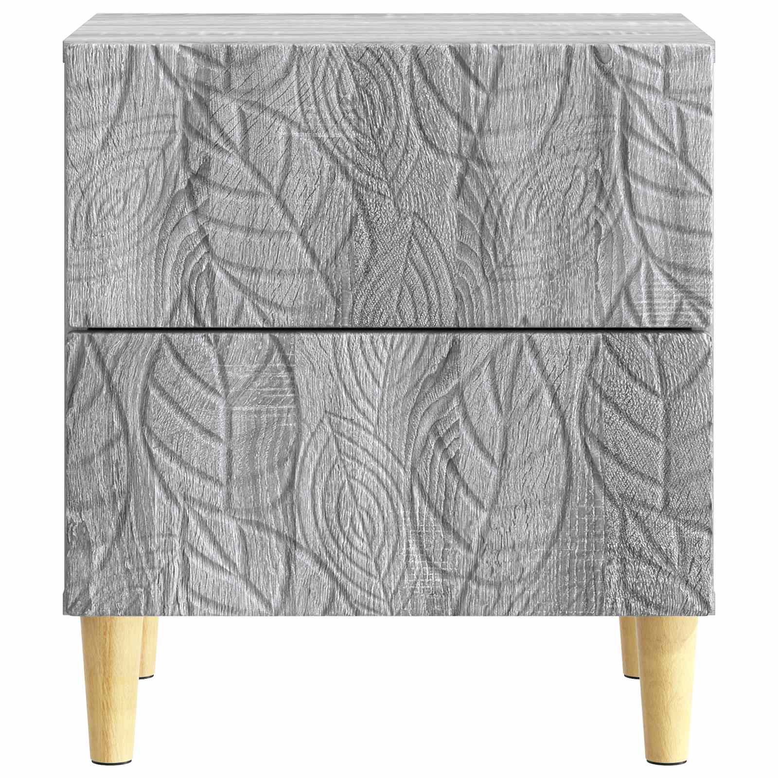 Noćni ormarić 2 pcs Siva Sonoma 43 x 34,5 x 48 cm