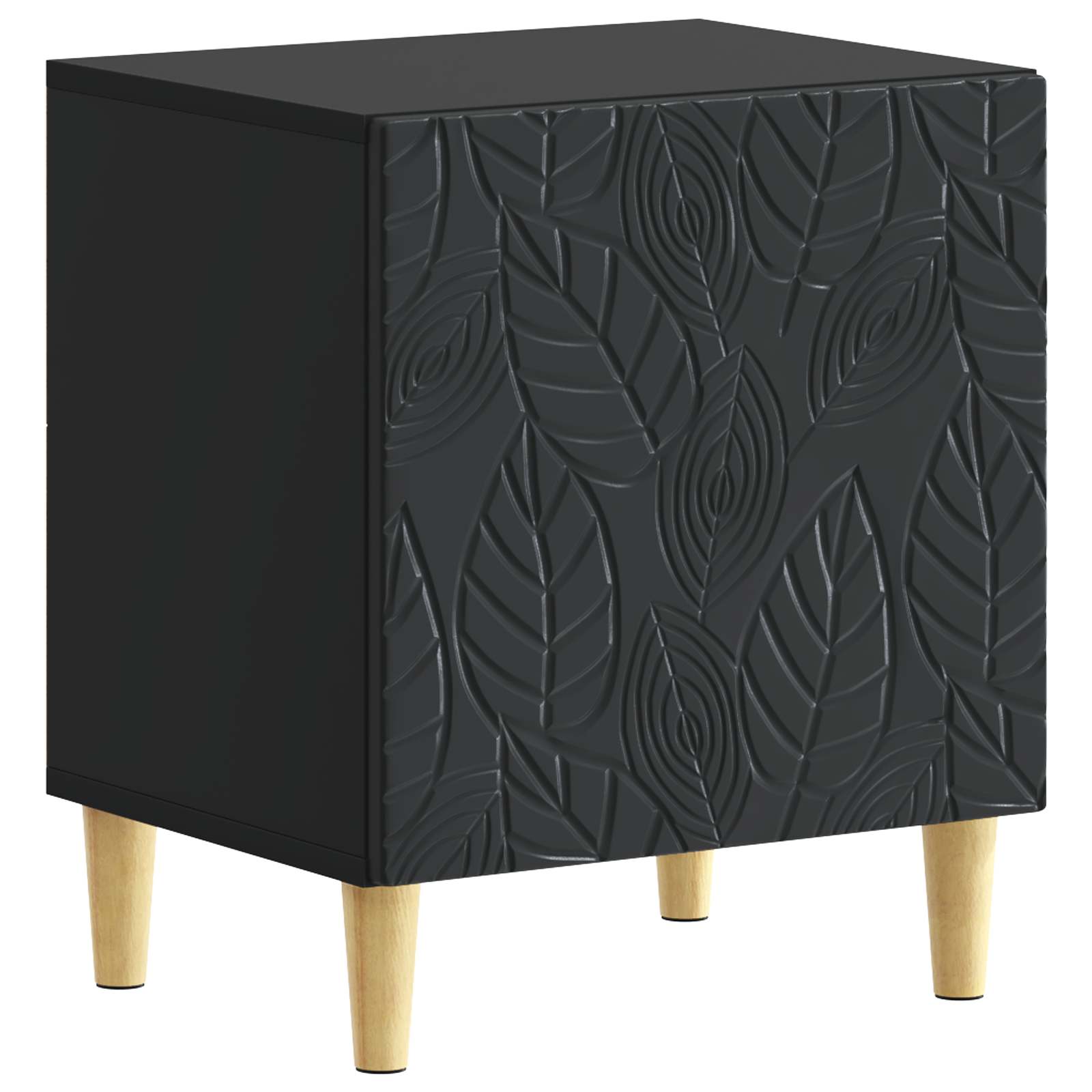 Noćni ormarić 2 pcs Crna 43 x 34,5 x 50 cm Konstruirano drvo