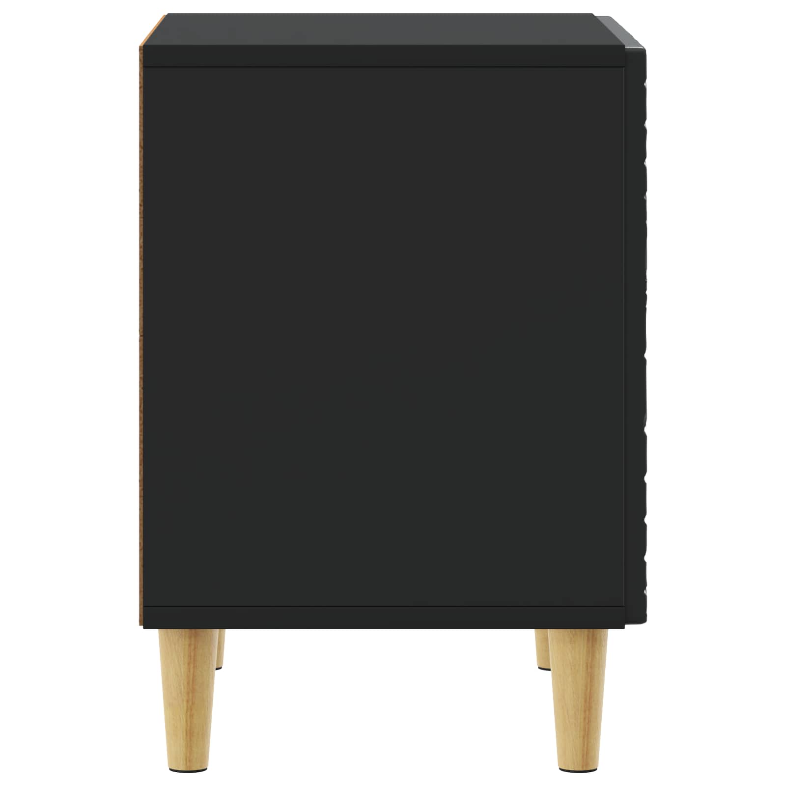 Noćni ormarić 2 pcs Crna 43 x 34,5 x 50 cm Konstruirano drvo