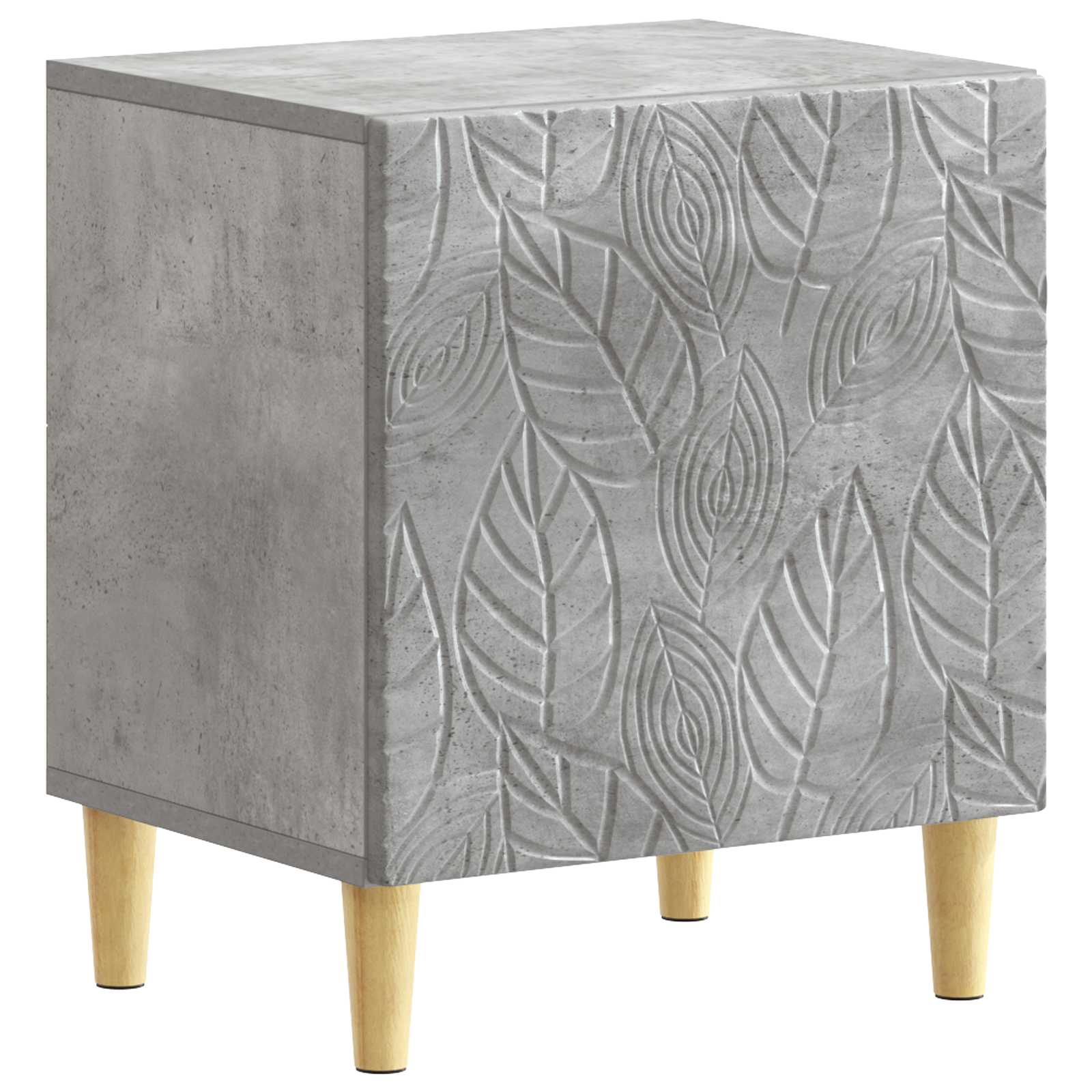 Noćni ormarić Betonska siva 43 x 34,5 x 50 cm Konstruirano drvo