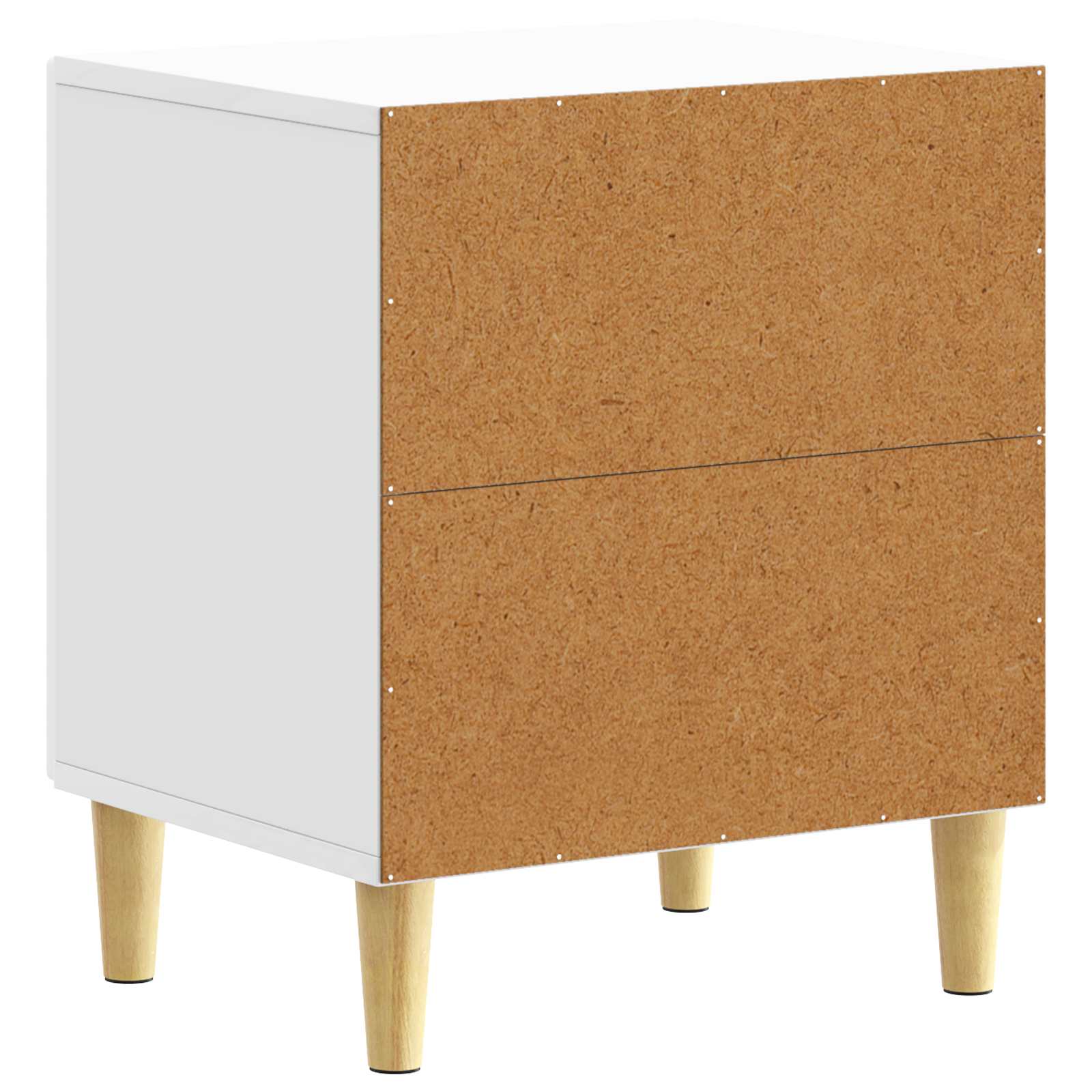 Noćni ormarić 2 pcs Bijela visokog sjaja 43 x 34,5 x 50 cm