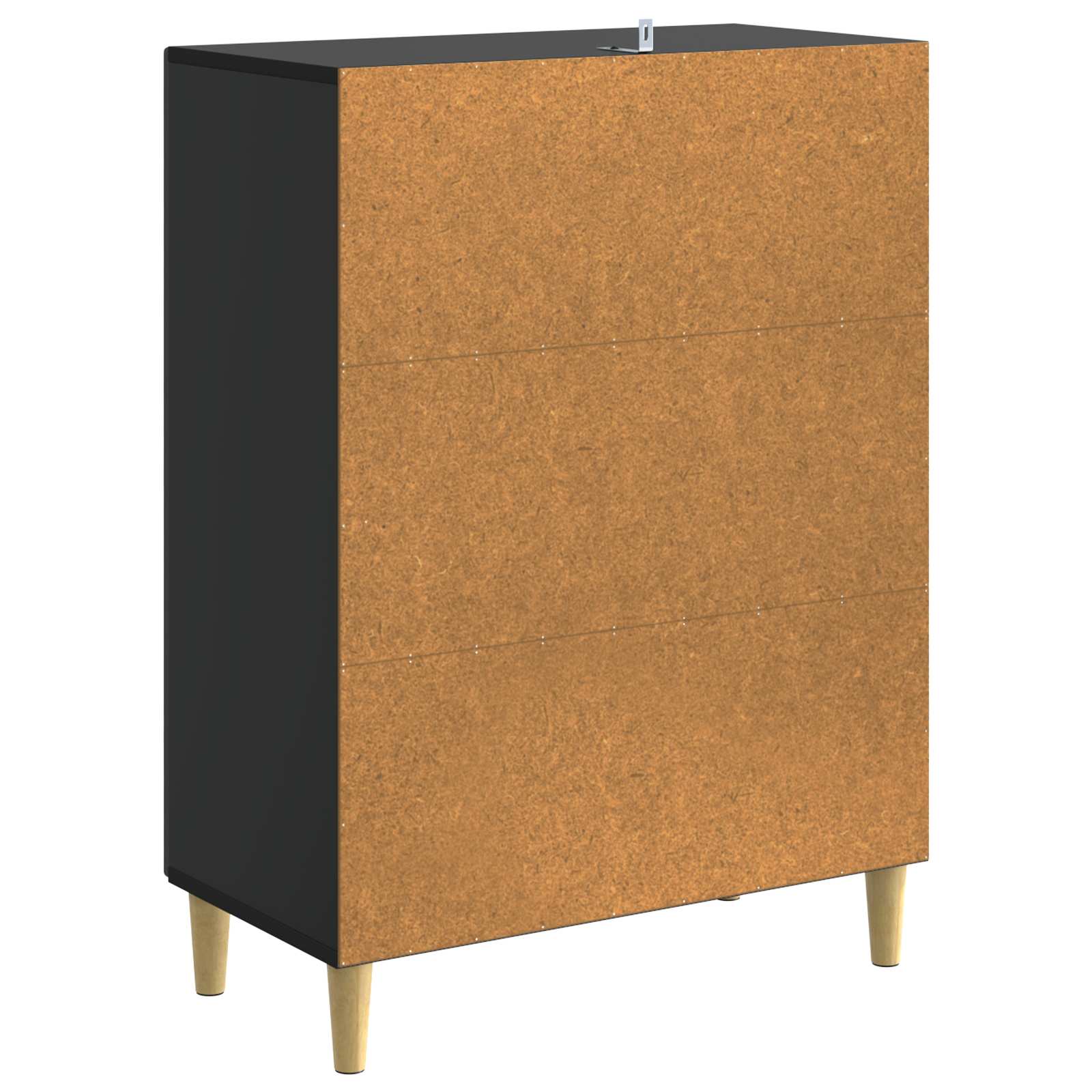 Postol Crna 66 x 34,5 x 90 cm Konstruirano drvo