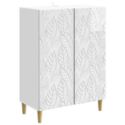 Postol Bijela visokog sjaja 66 x 34,5 x 90 cm Konstruirano drvo
