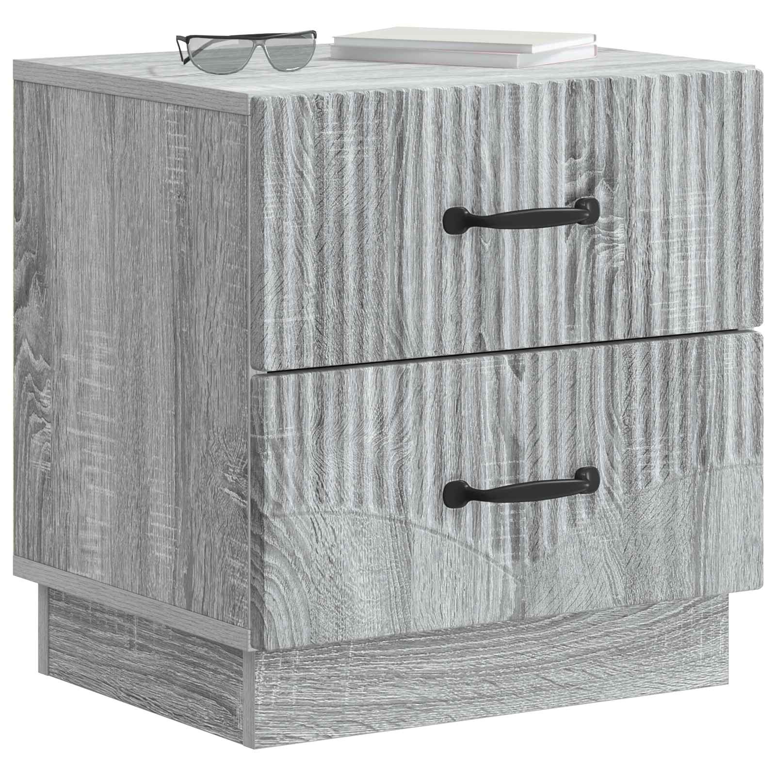 Noćni ormar Siva sonoma 43 x 34,5 x 44,5 cm Konstruirano drvo