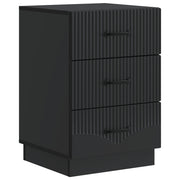 Noćni ormar s ladicama Crna 43 x 41 x 63,5 cm Konstruirano drvo