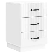 Noćni ormar s ladicama Bijela visokog sjaja 43 x 41 x 63,5 cm