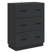 Ormar s ladicama Crna 66 x 34,5 x 87 cm Konstruirano drvo