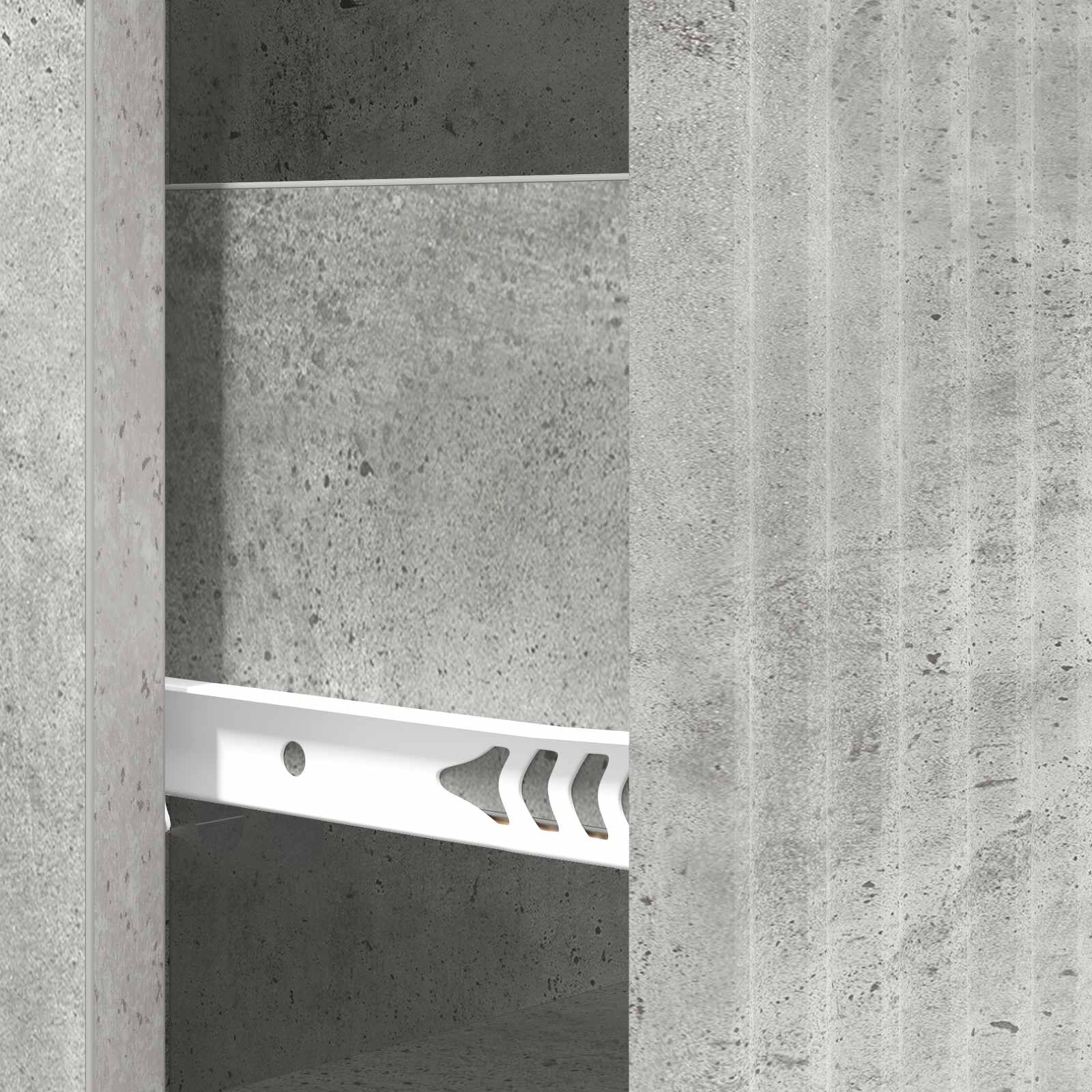Ormar s ladicama Betonska siva 33 x 34,5 x 87 cm