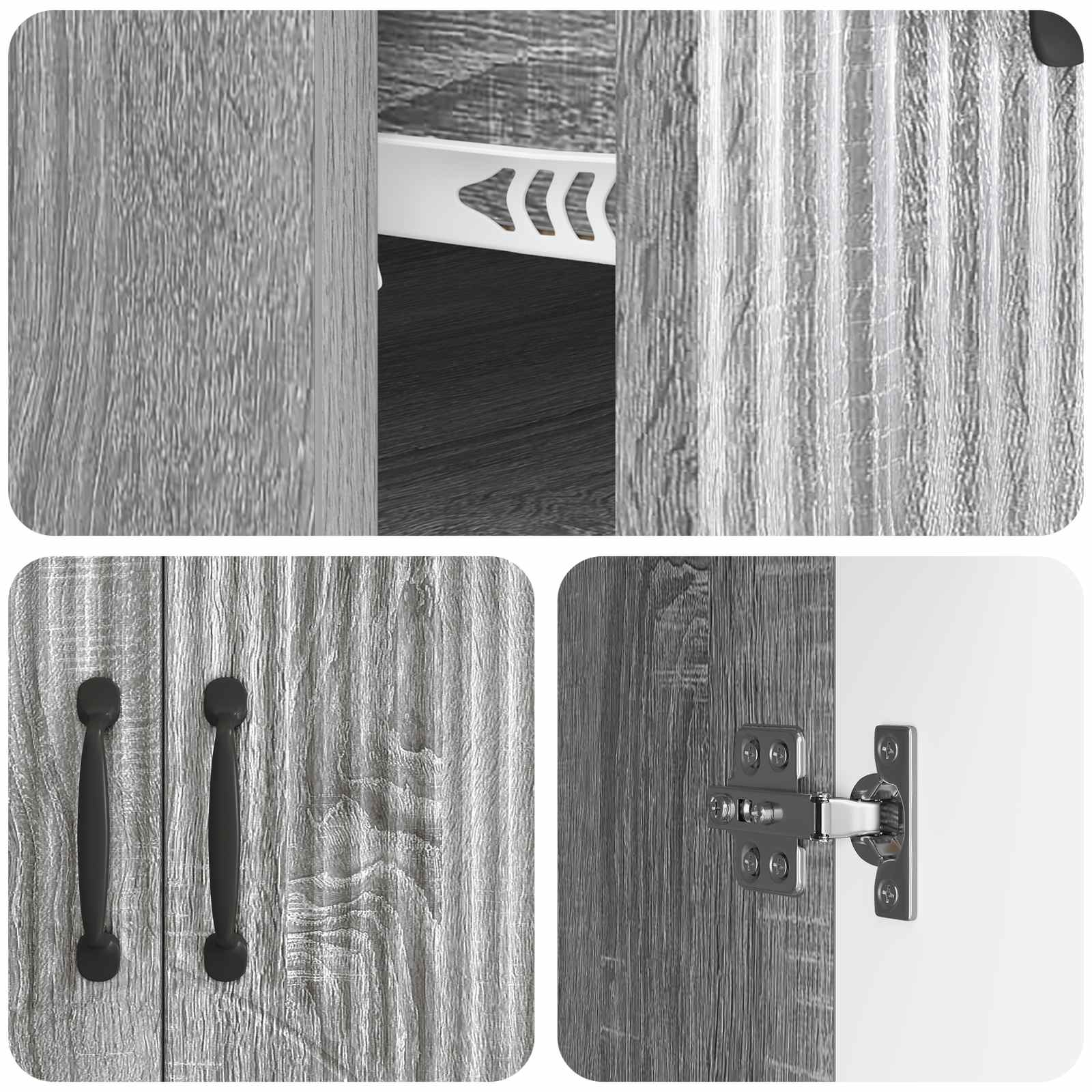 Kreveta Siva sonoma 66 x 34,5 x 87 cm Konstruirano drvo