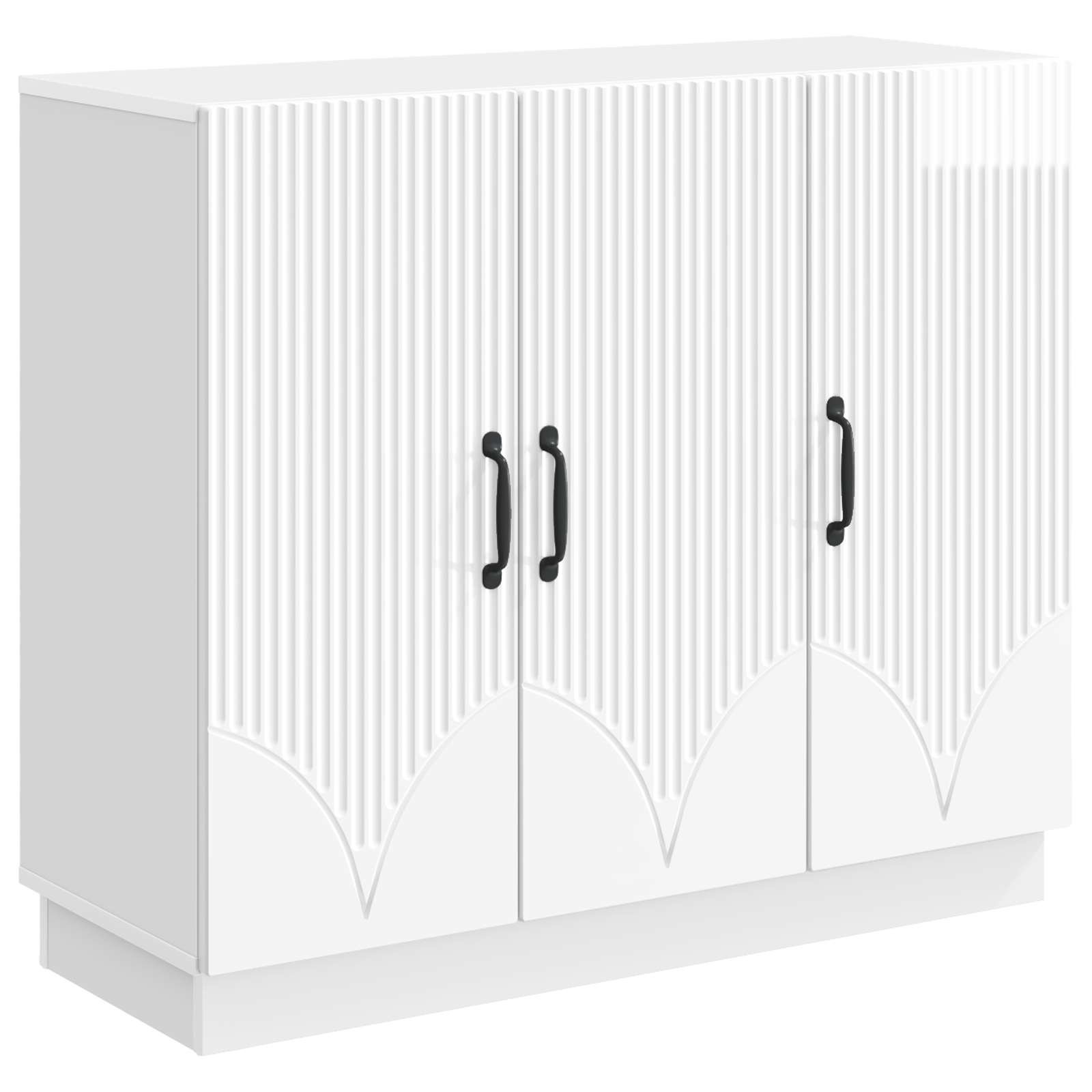 Kreveta Bijela visokog sjaja 89 x 34,5 x 77 cm