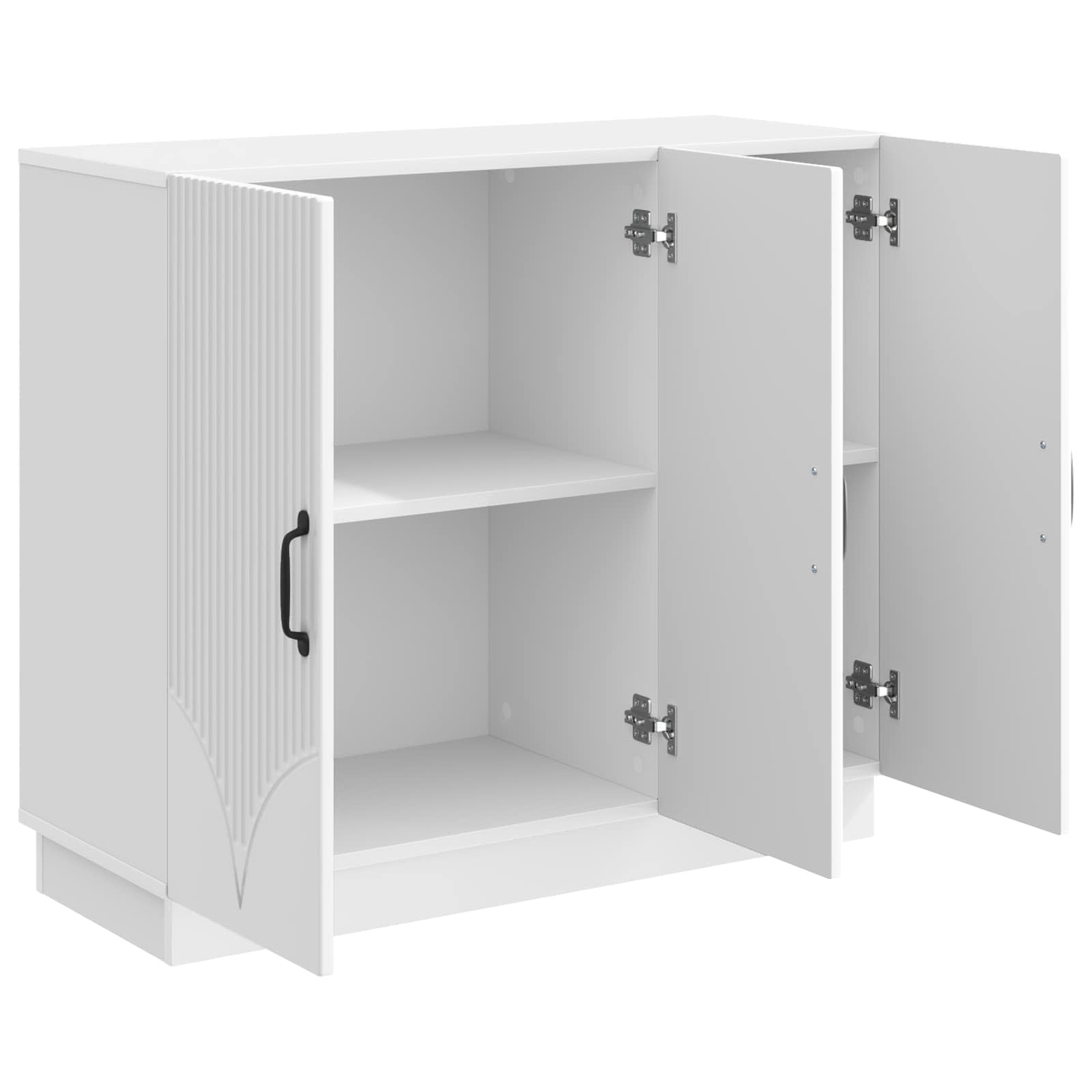 Kreveta Bijela visokog sjaja 89 x 34,5 x 77 cm
