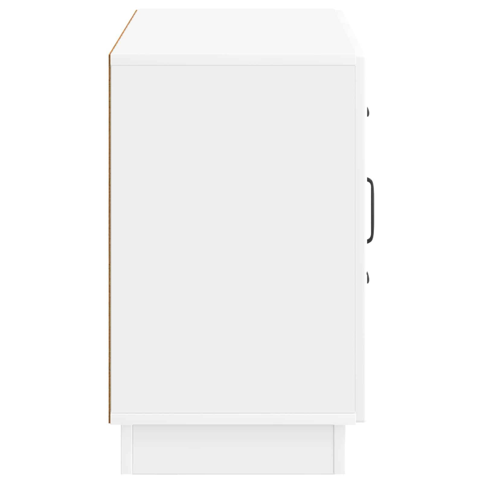Kreveta s ladicama Bijela visokog sjaja 89 x 34,5 x 57 cm
