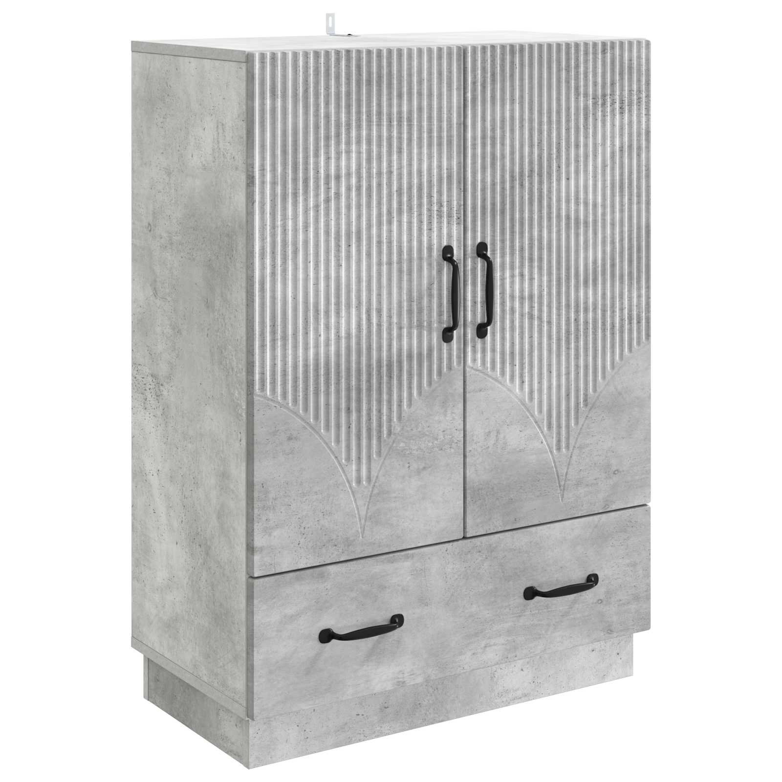 Kreveta Betonska siva 66 x 34,5 x 92 cm Konstruirano drvo