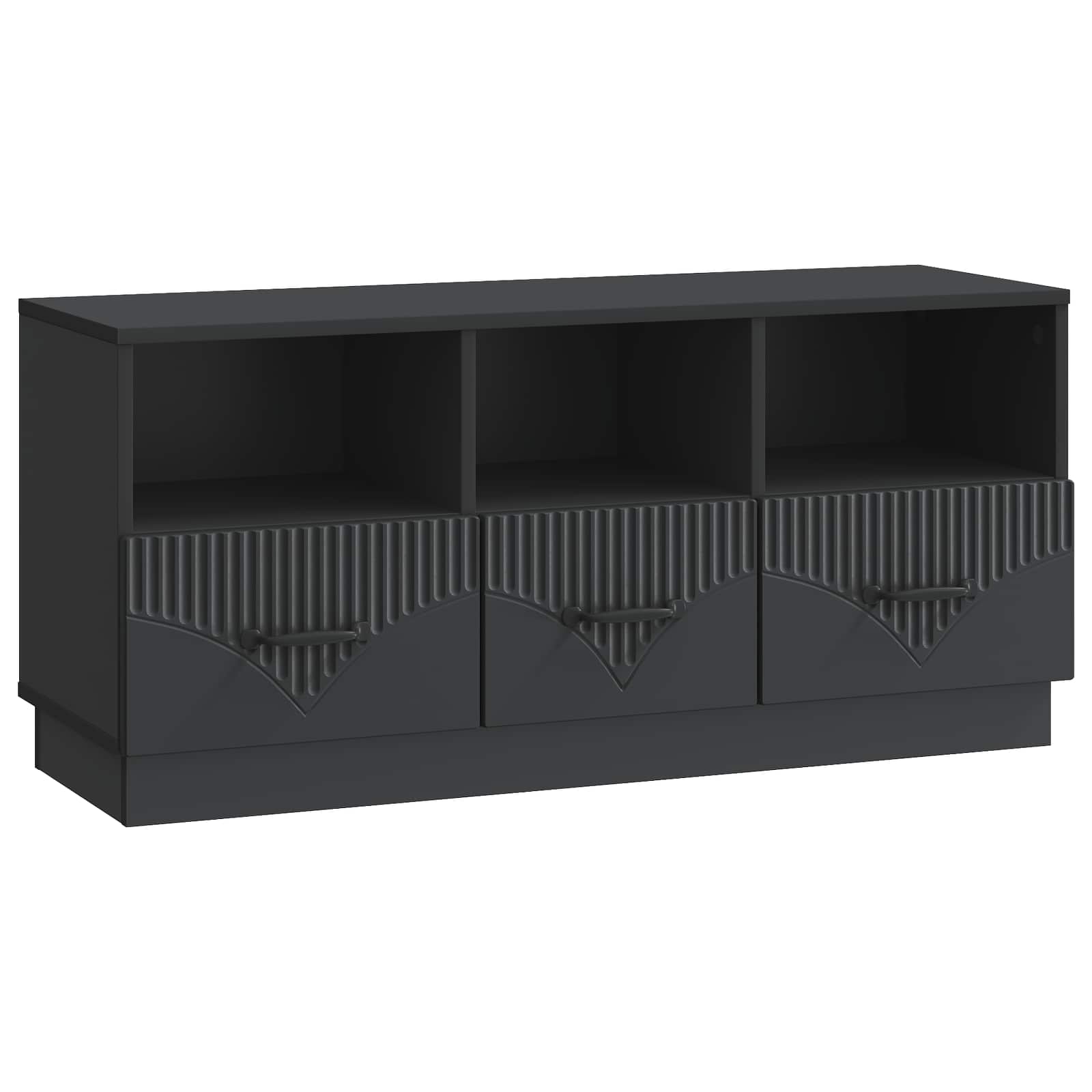 TV ormar s ladicama Crna 102 x 34,5 x 47 cm Konstruirano drvo
