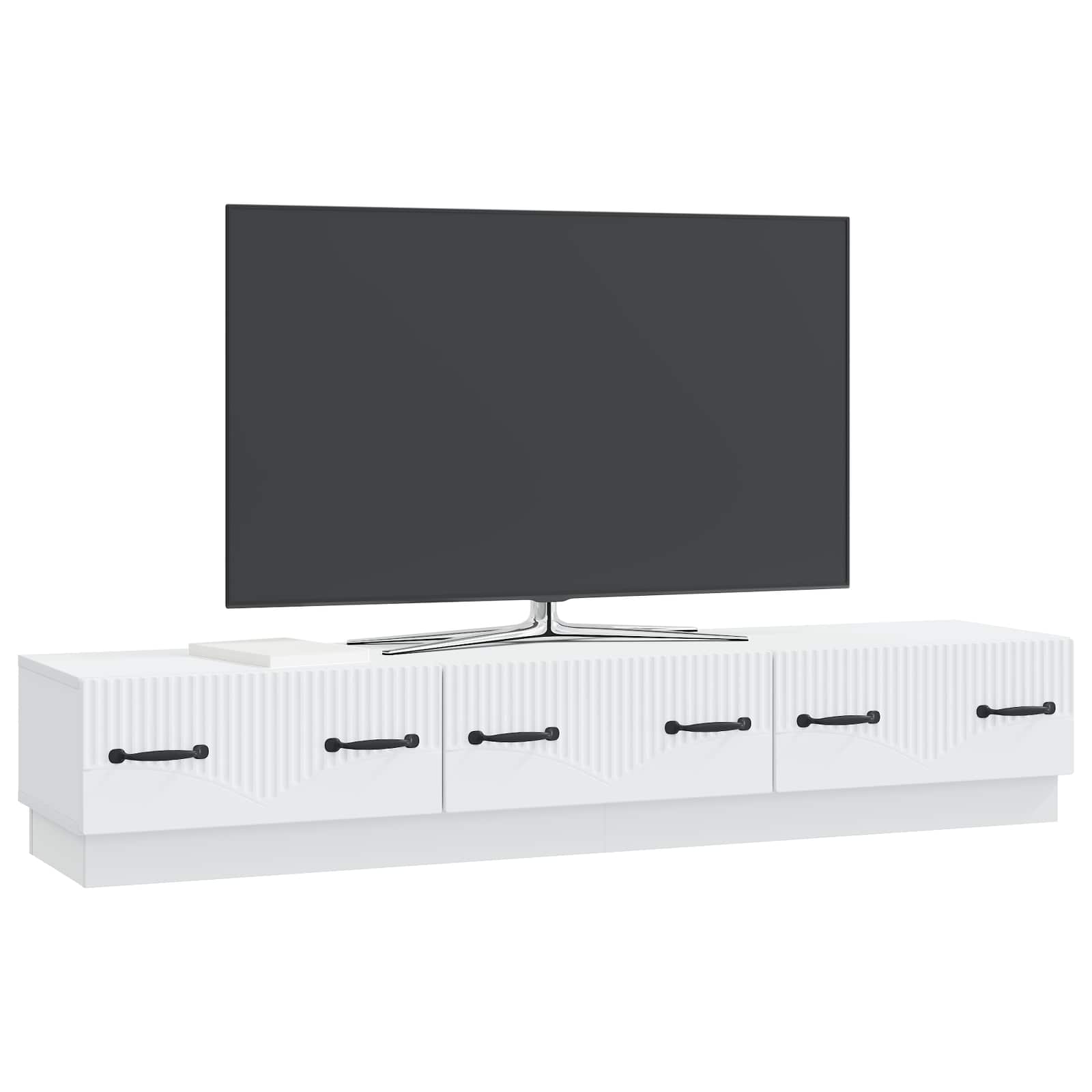 TV ormar s ladicama Bijela 147 x 34,5 x 27 cm Konstruirano drvo