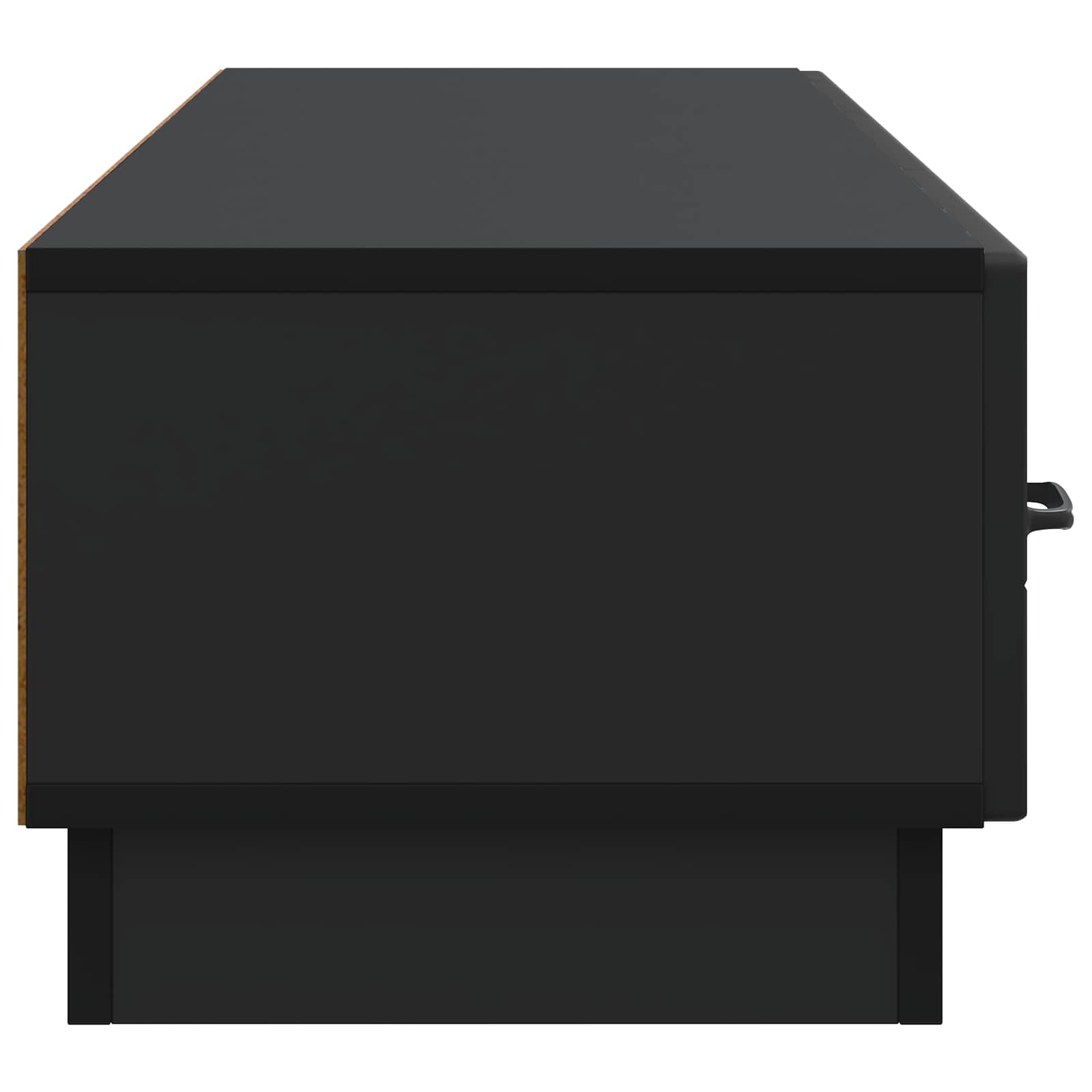 TV ormar s ladicama Crna 147 x 34,5 x 27 cm Konstruirano drvo