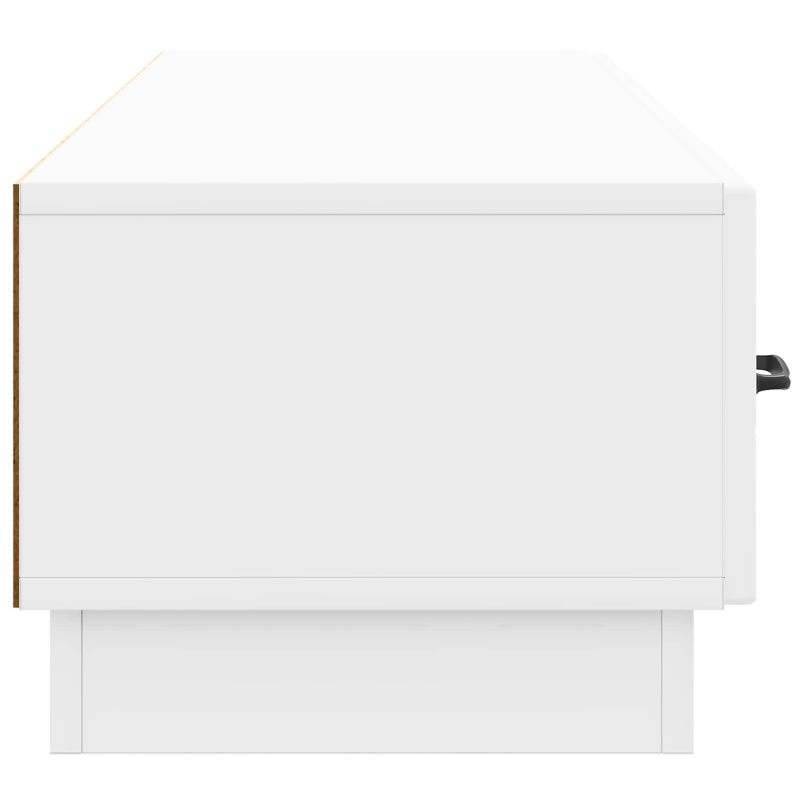TV ormar s ladicama Bijela visokog sjaja 147 x 34,5 x 27 cm