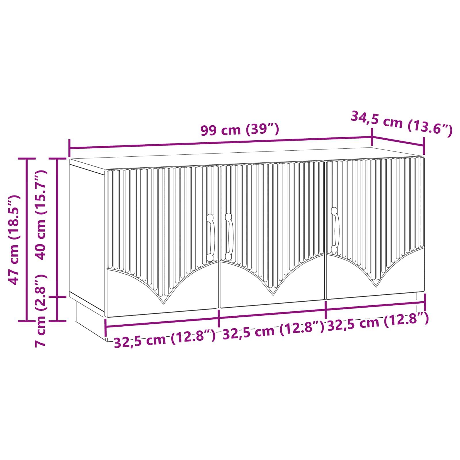 TV ormar Hrast sonoma 99 x 34,5 x 47 cm Konstruirano drvo