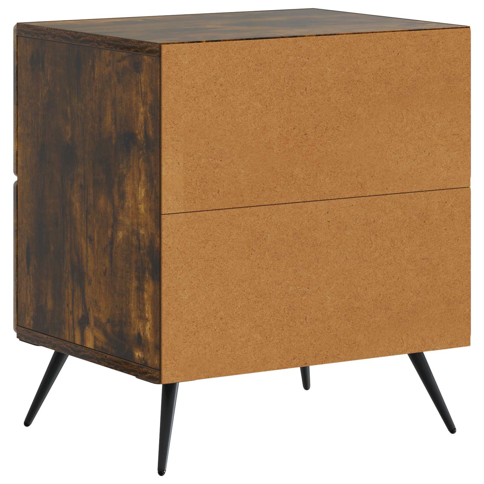 Noćni ormar s ladicama 2 pcs Dimljeni hrast 43 x 34,5 x 47,5 cm
