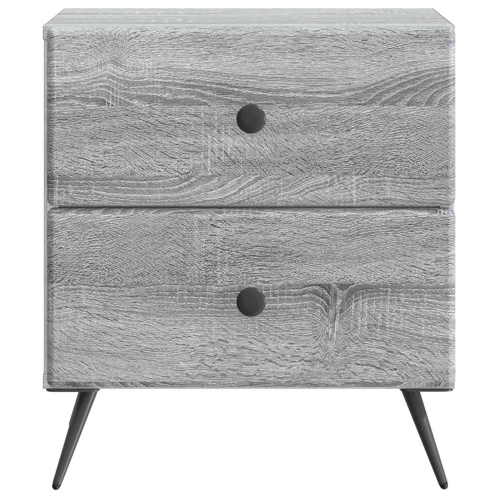 Noćni ormar Siva sonoma 43 x 34,5 x 47,5 cm Konstruirano drvo