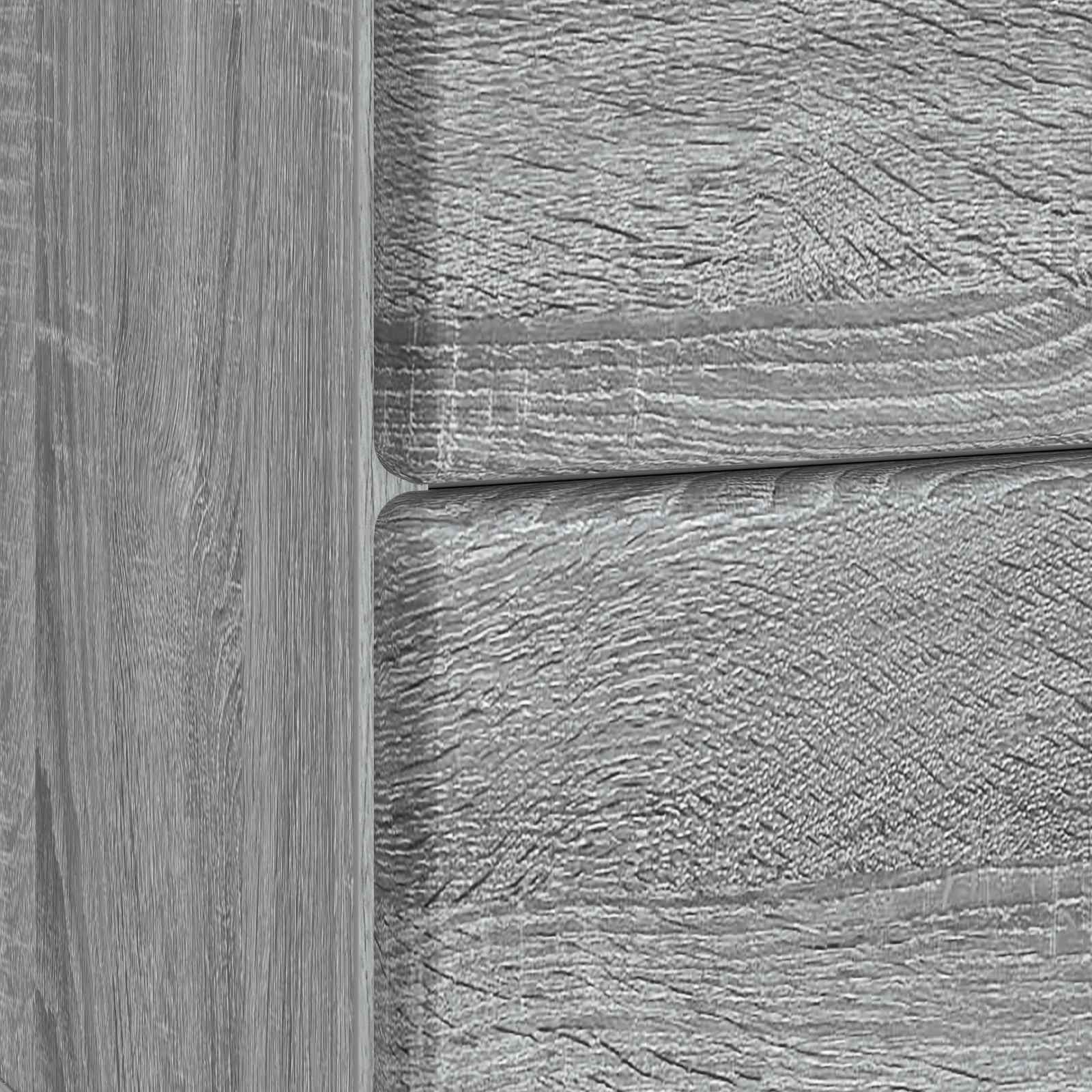 Noćni ormar s ladicama 2 pcs Siva sonoma 43 x 34,5 x 47,5 cm