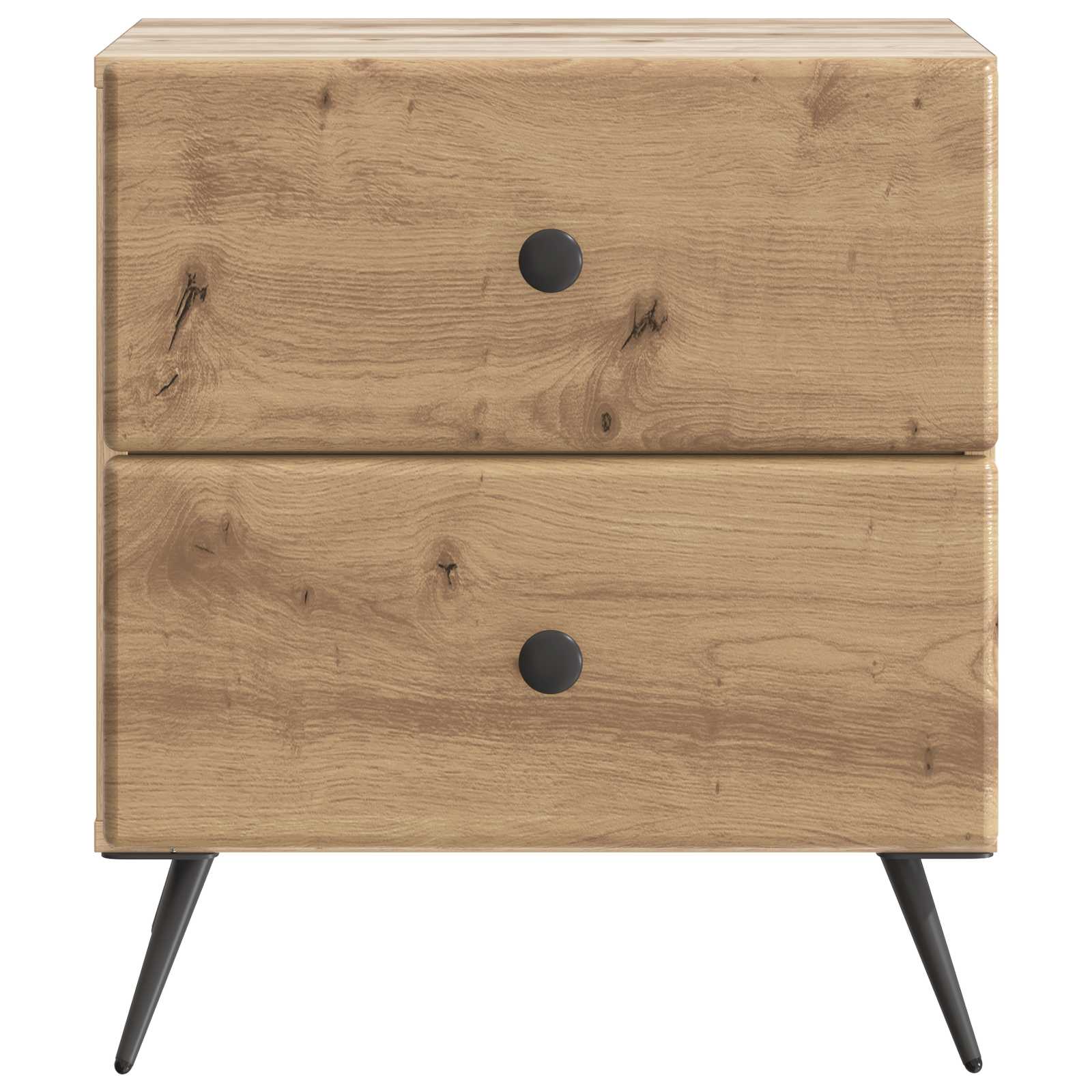 Noćni ormar s ladicama 2 pcs Hrast artisan 43 x 34,5 x 47,5 cm