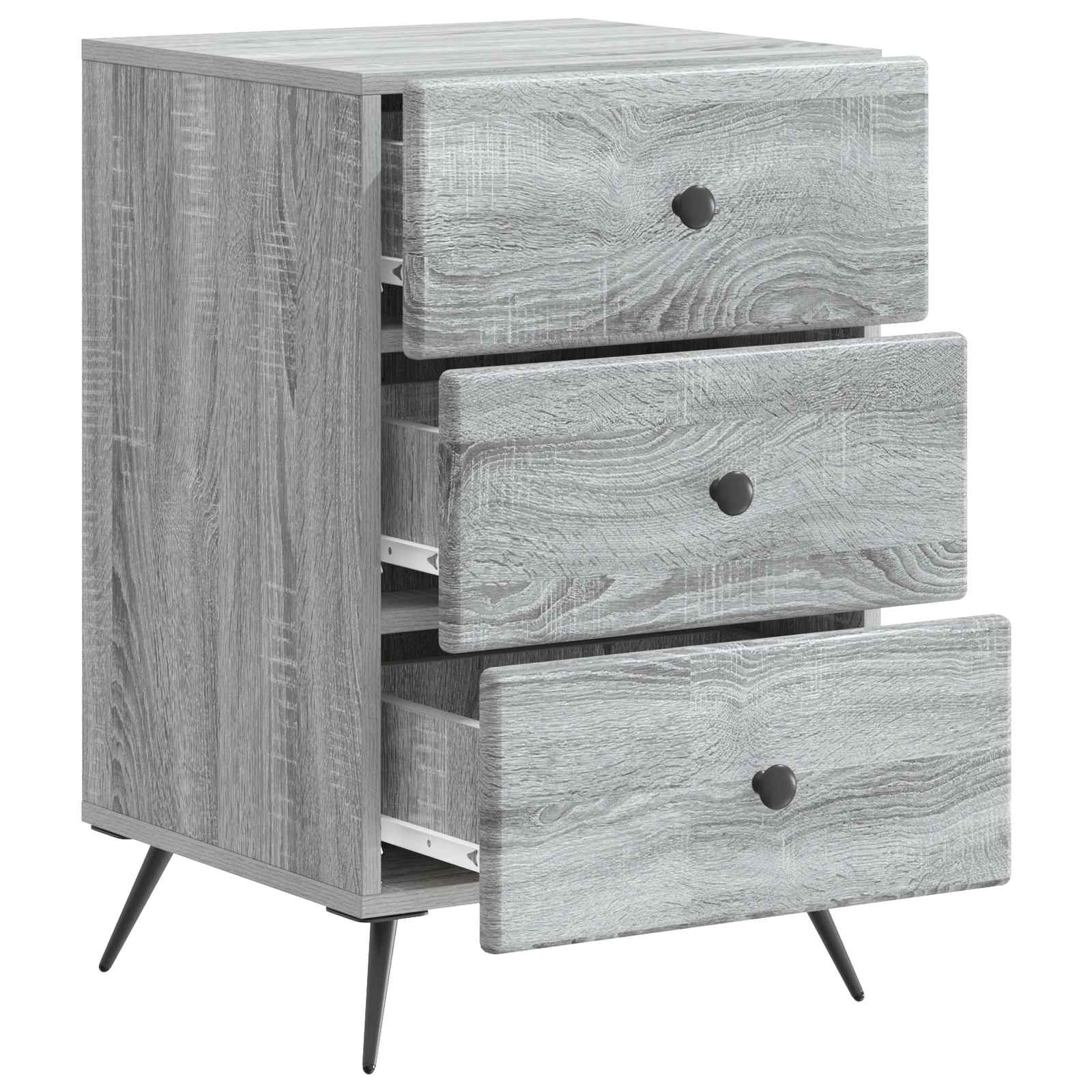 Noćni ormar Siva sonoma 43 x 41 x 66,5 cm Konstruirano drvo