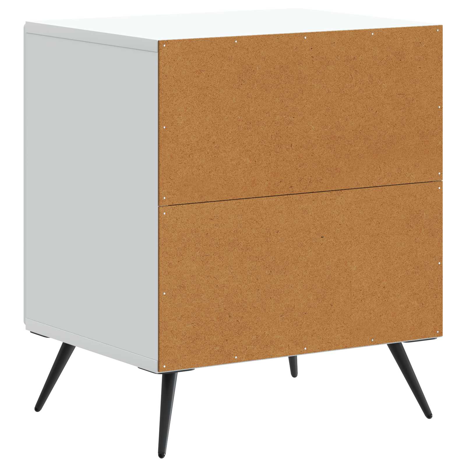 Noćni ormar 2 pcs Bijela 43 x 34,5 x 50 cm Konstruirano drvo