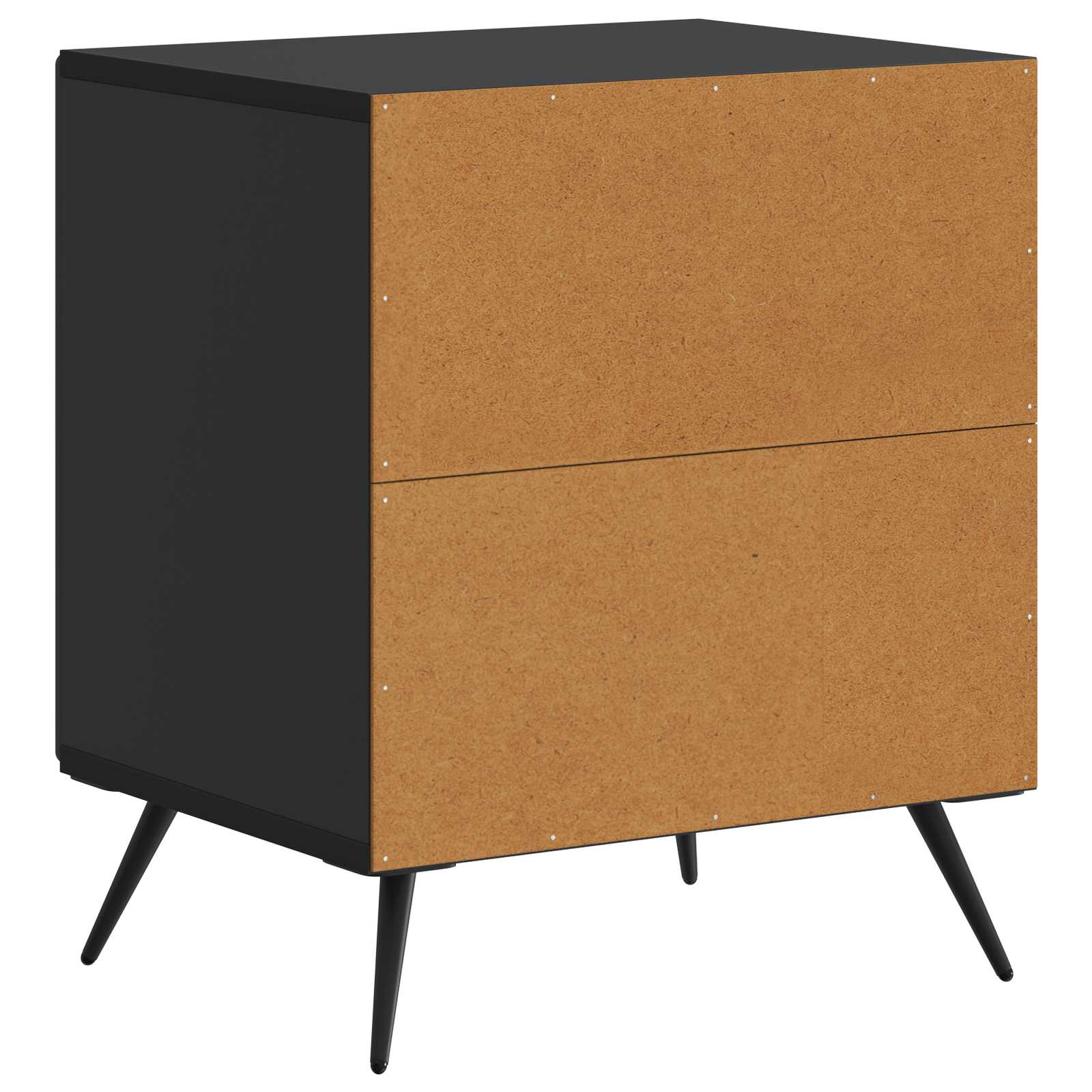 Noćni ormar 2 pcs Crna 43 x 34,5 x 50 cm Konstruirano drvo