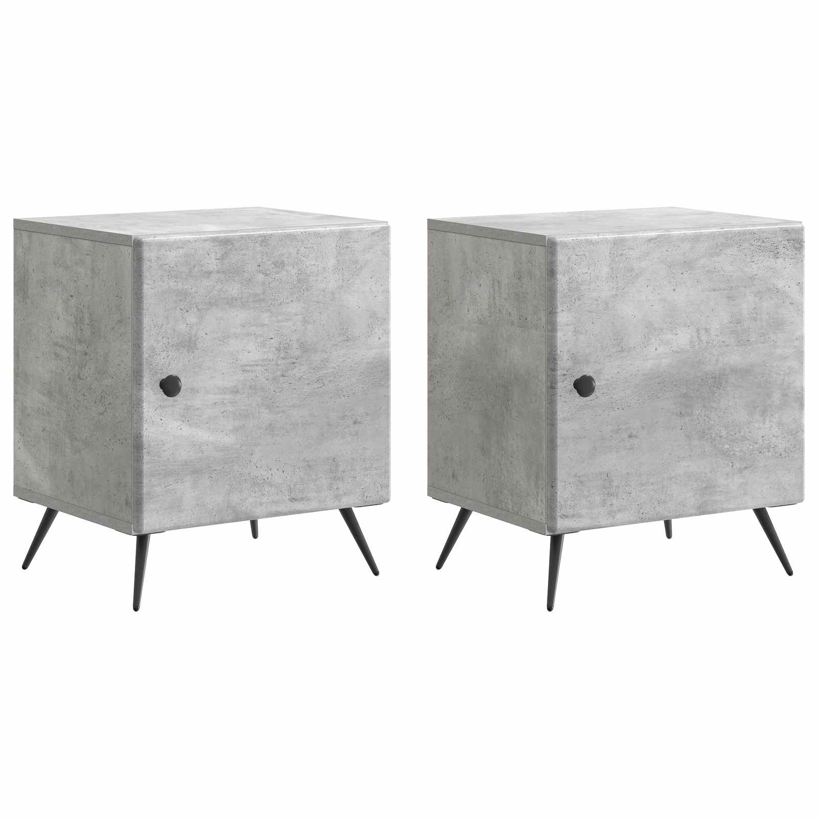 Noćni ormar 2 pcs Betonska siva 43 x 34,5 x 50 cm