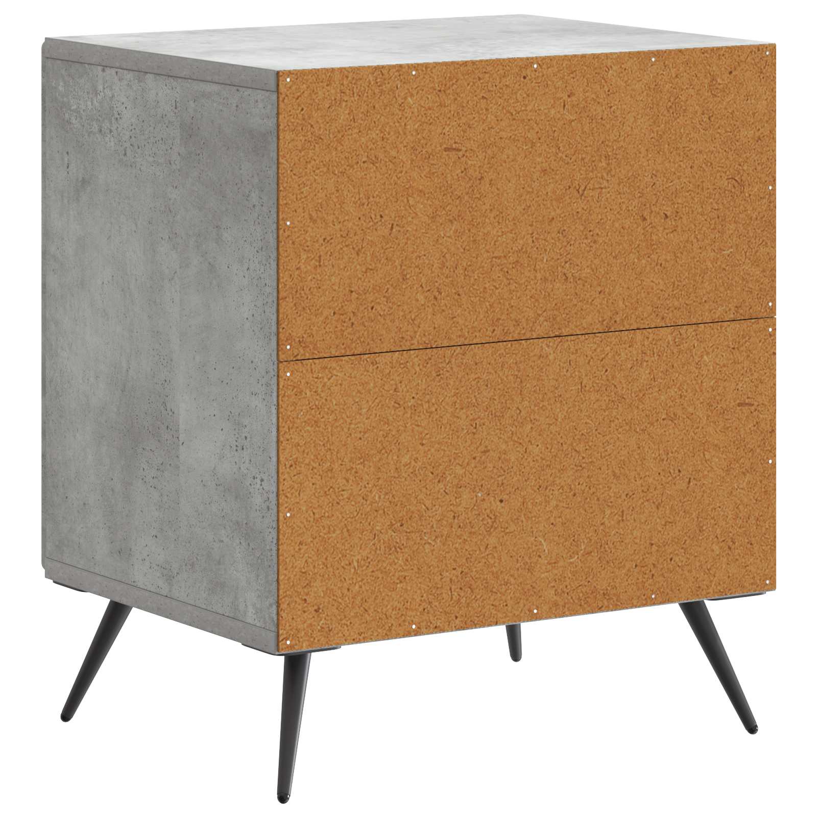 Noćni ormar 2 pcs Betonska siva 43 x 34,5 x 50 cm