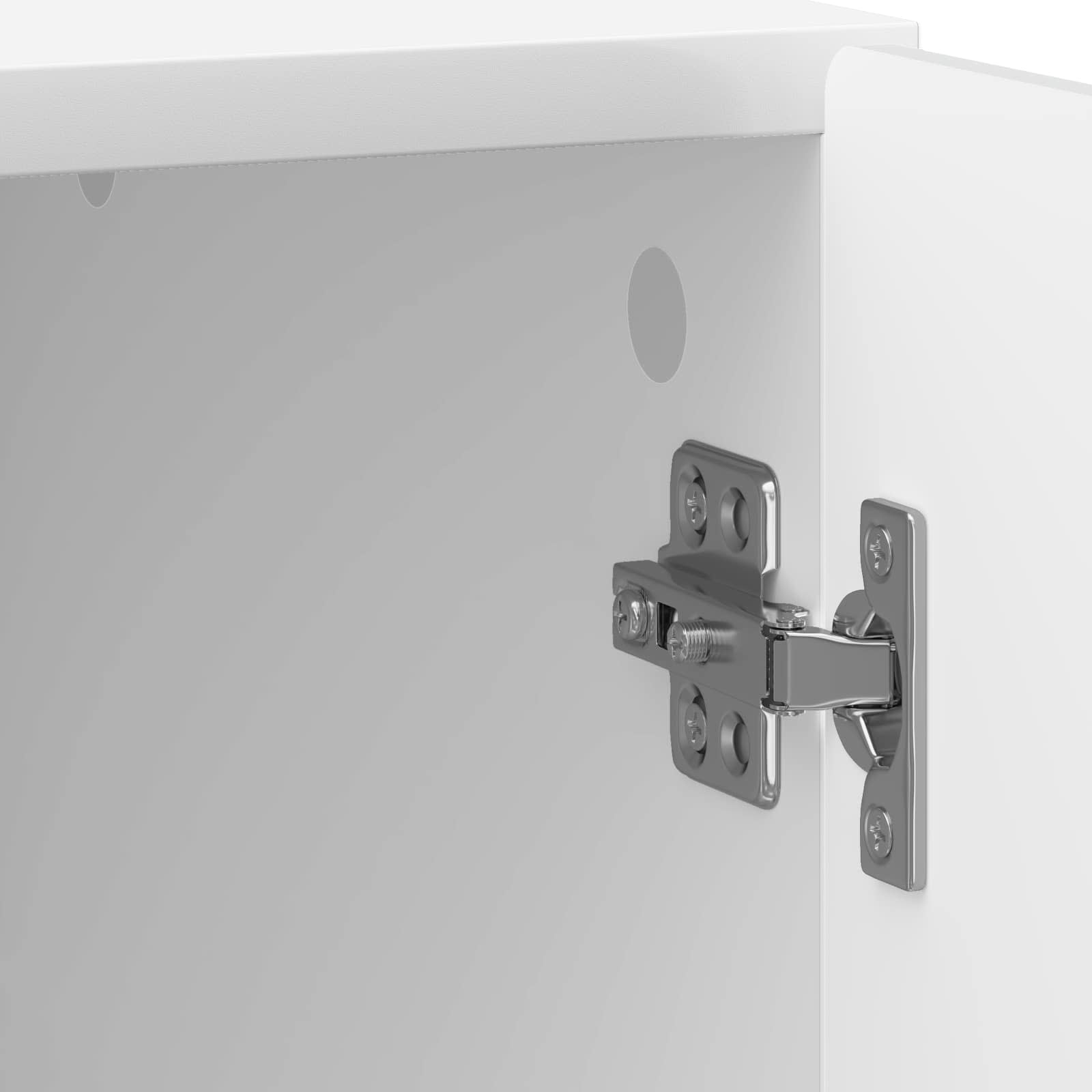 Noćni ormar 2 pcs Bijela visokog sjaja 43 x 34,5 x 50 cm